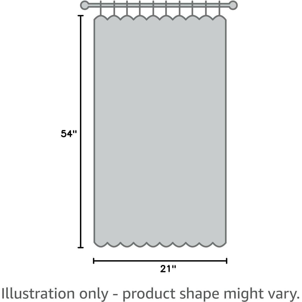 Cortinas de Unicornio SXXLDNG 2 Paneles 53.5x53.5 cm