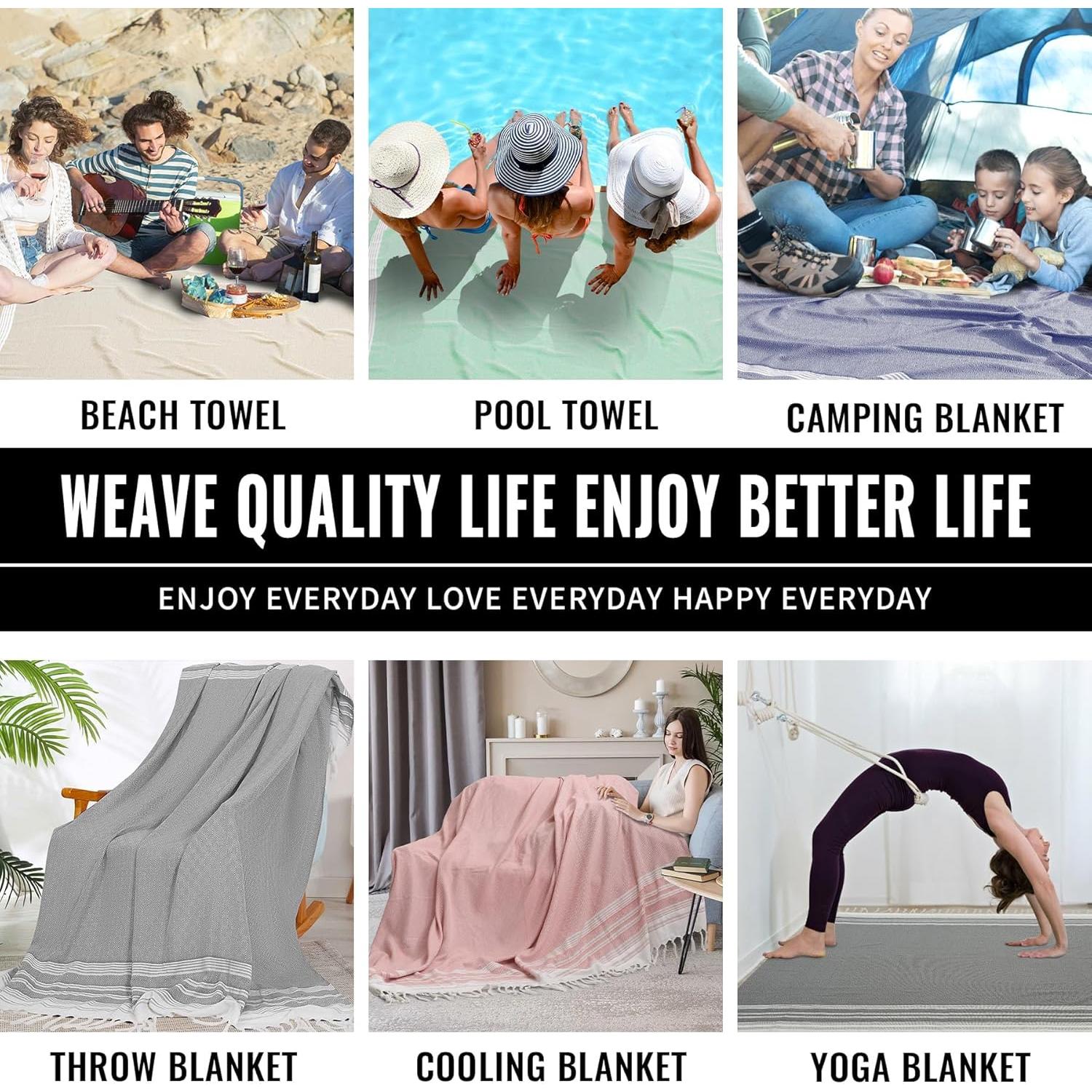 Manta Turca Extra Grande Genovega 127x173 cm Gris Oscuro