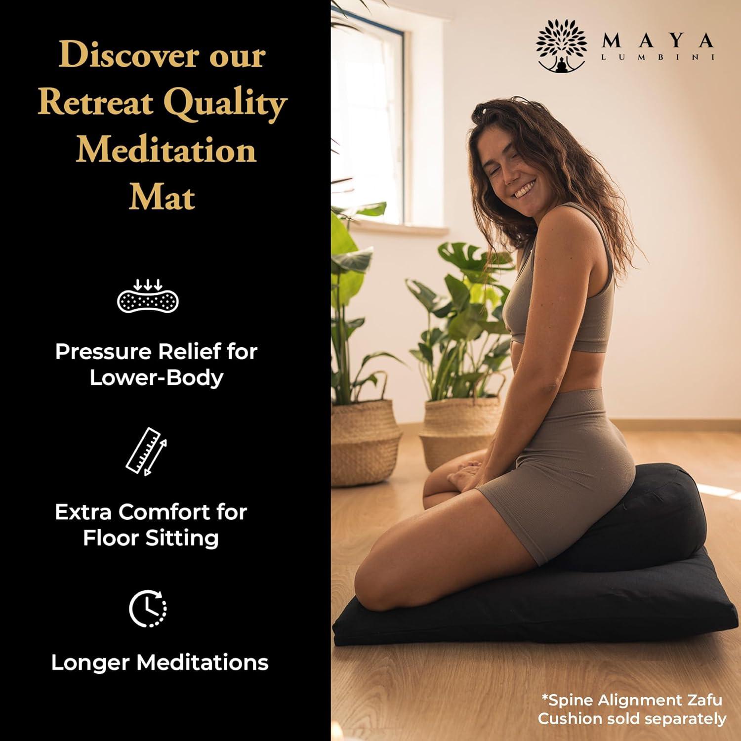 Alfombra de Meditación Orgánica Maya Lumbini 88.9x73.7cm