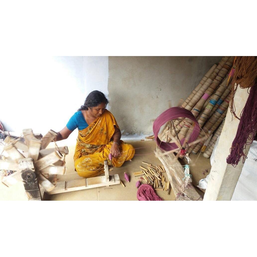 Alfombra de Yoga MISZBHA 100% Algodón Indio 75x27cm