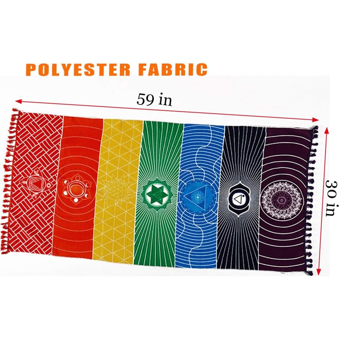 Alfombra de Meditación Chakra Neasyth 150x75 cm 2 Pcs