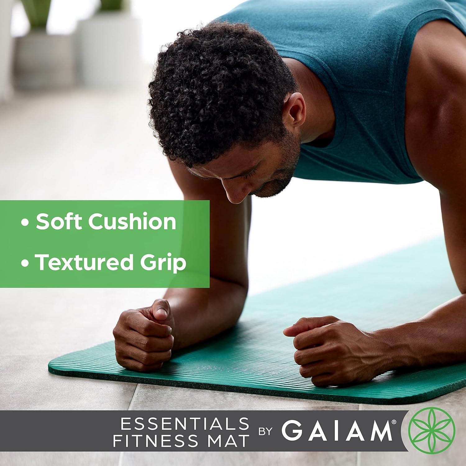 Esterilla de Yoga Gaiam Essentials 10mm Antideslizante Negra