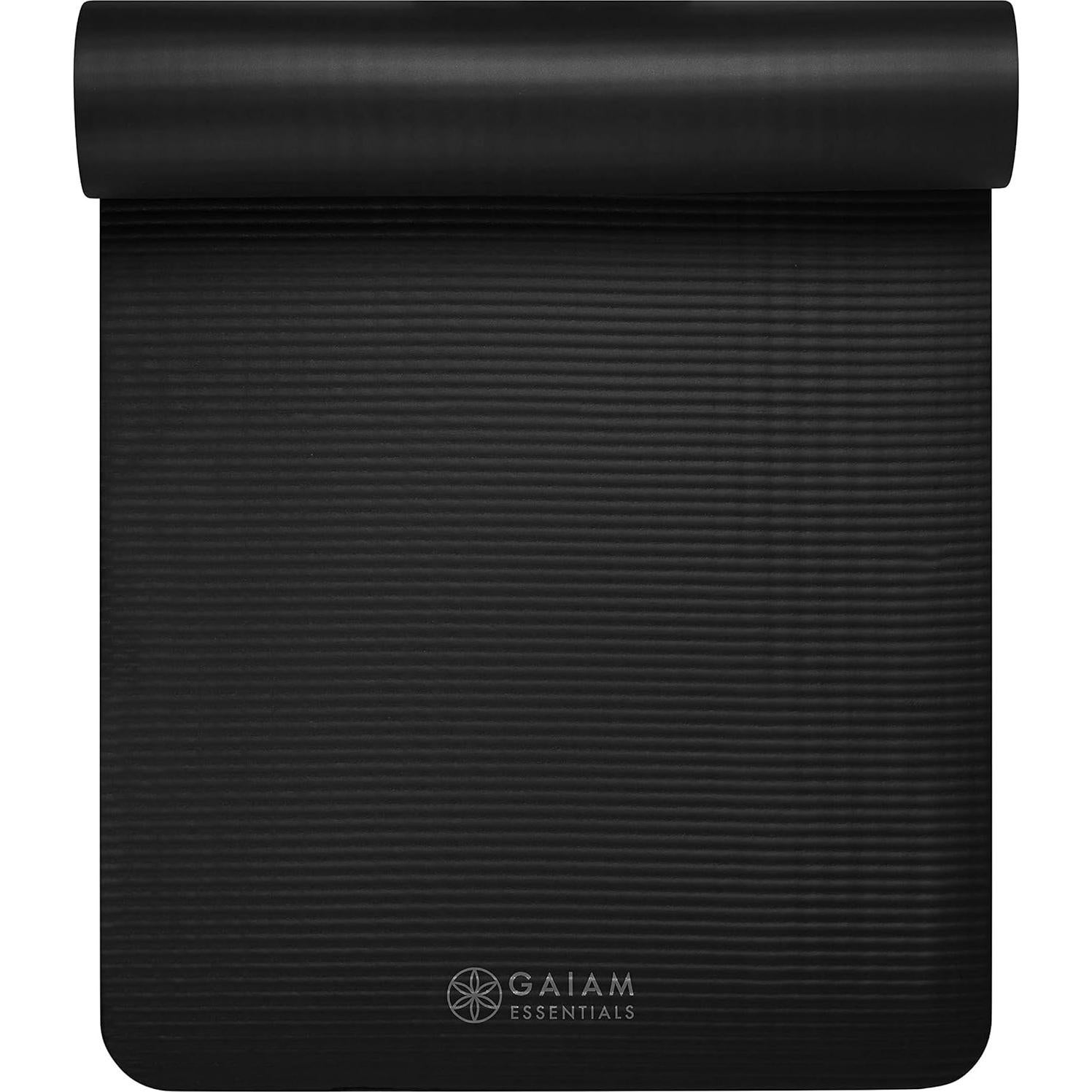 Esterilla de Yoga Gaiam Essentials 10mm Antideslizante Negra