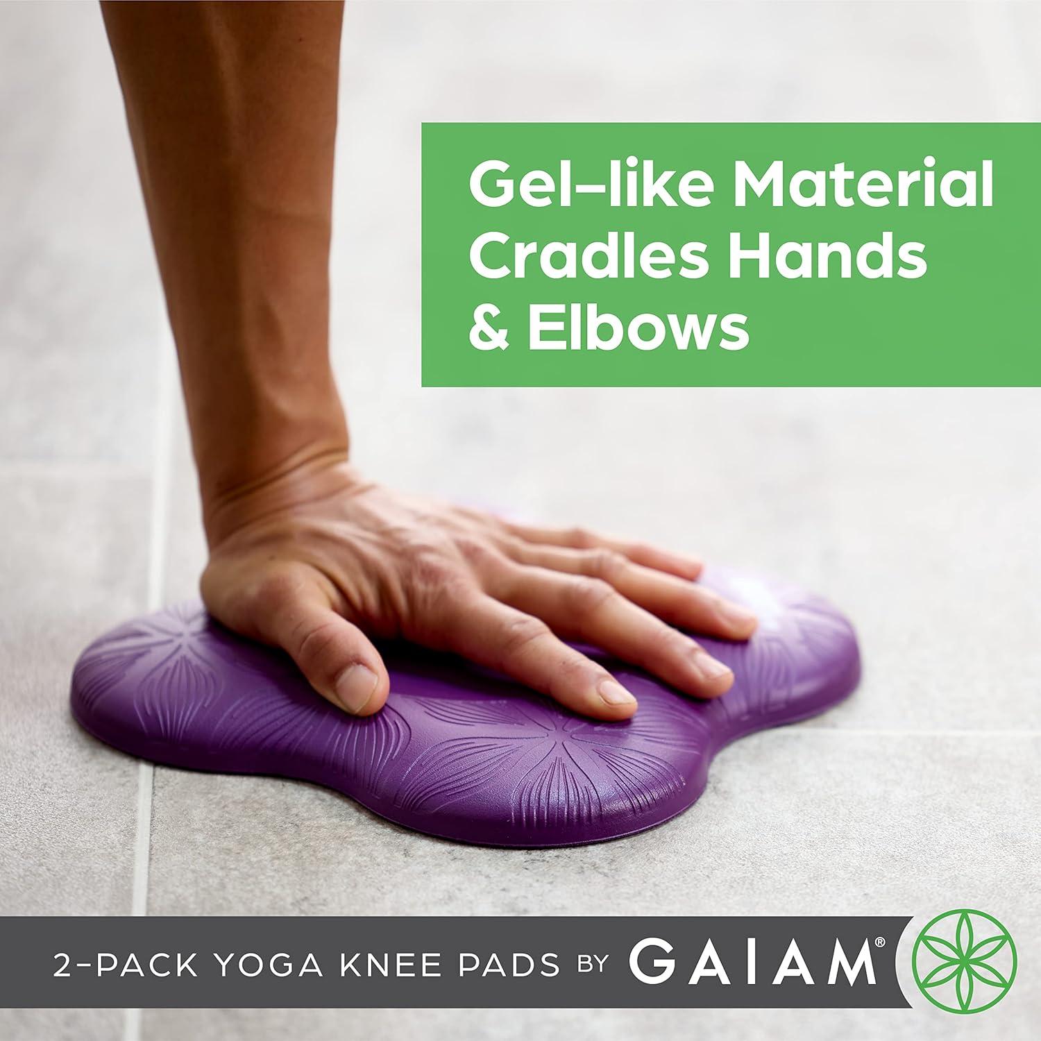 Almohadillas de Rodilla de Yoga Gaiam - Juego de 2, Acolchado Antideslizante
