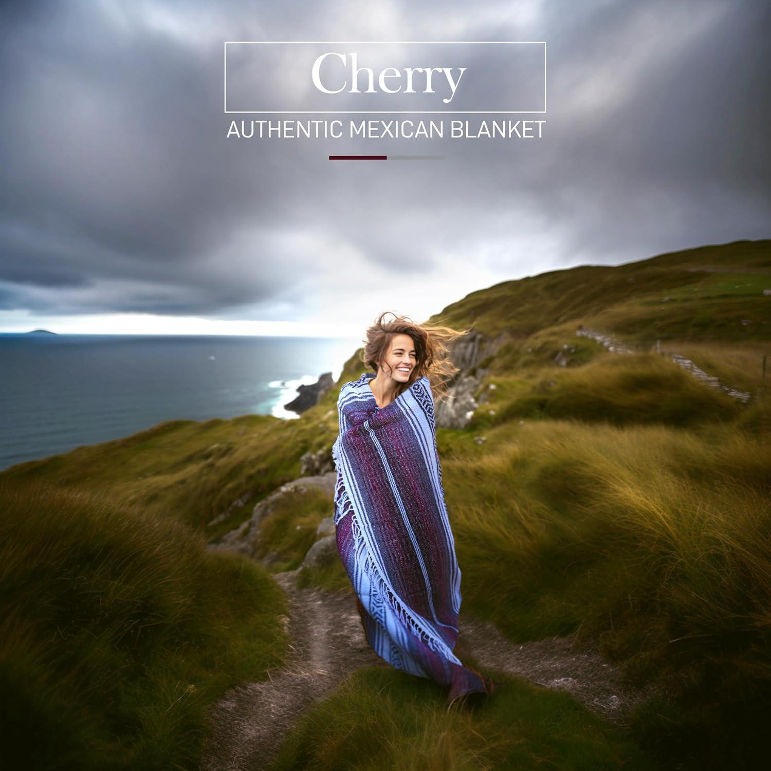 Manta Mexicana Grande Hidratación Nation 180x120cm Cereza