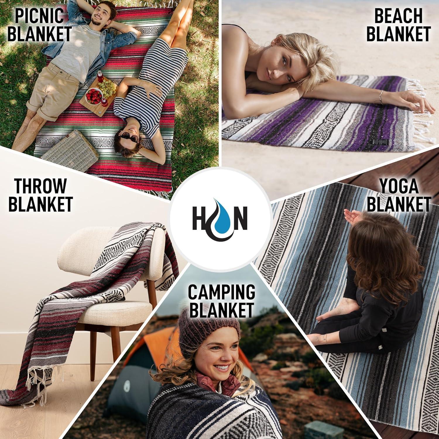 Manta Mexicana Grande Hidratación Nation 180x120cm Cereza