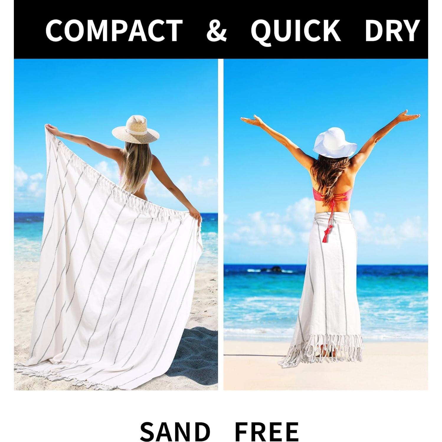 Manta de Yoga Extra Grande Genovega Rayas Gris 127x178 cm