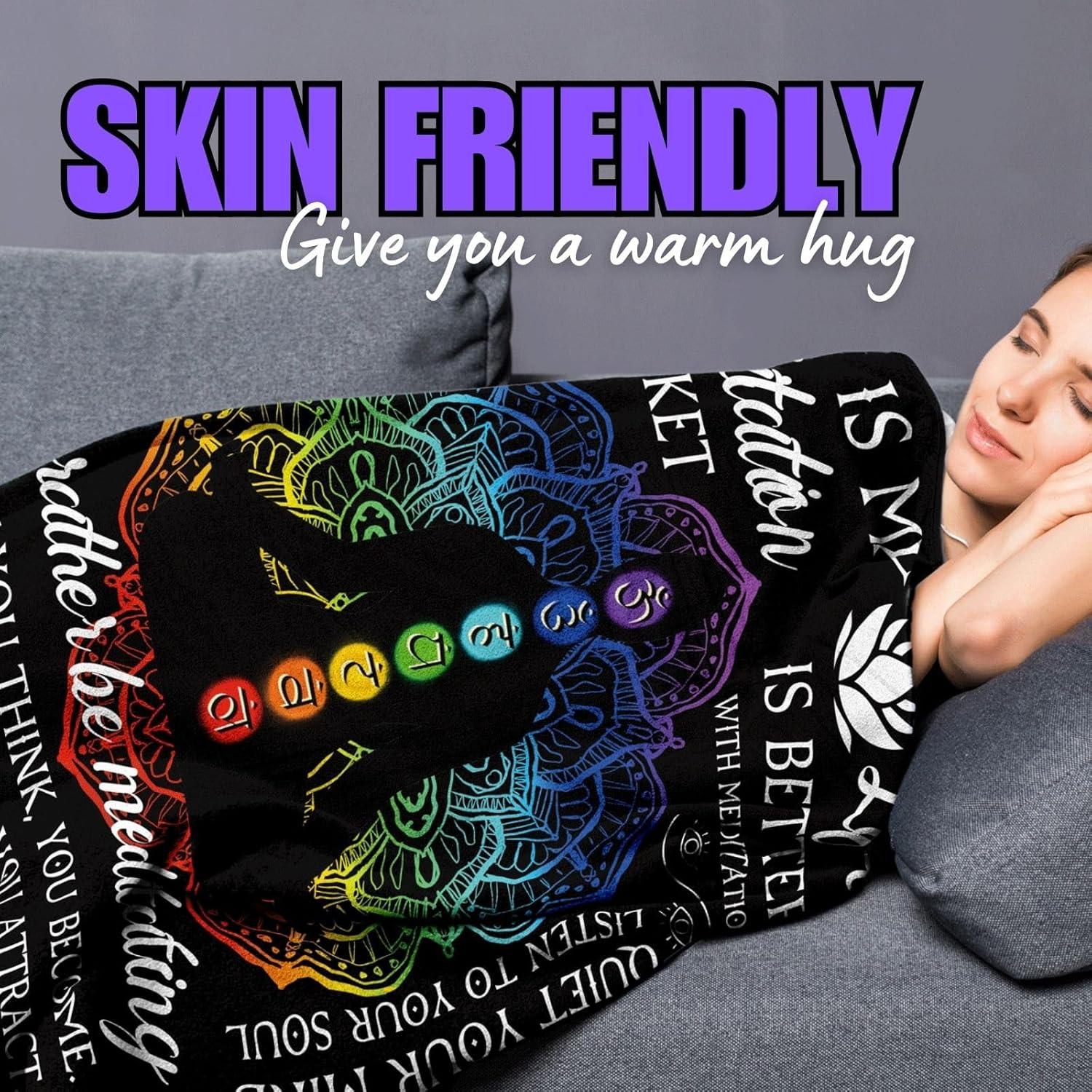 Manta de Meditación Huglanket Negra 165x127cm para Todas las Edades