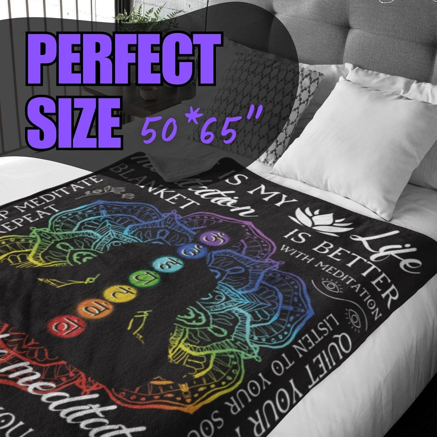 Manta de Meditación Huglanket Negra 165x127cm para Todas las Edades