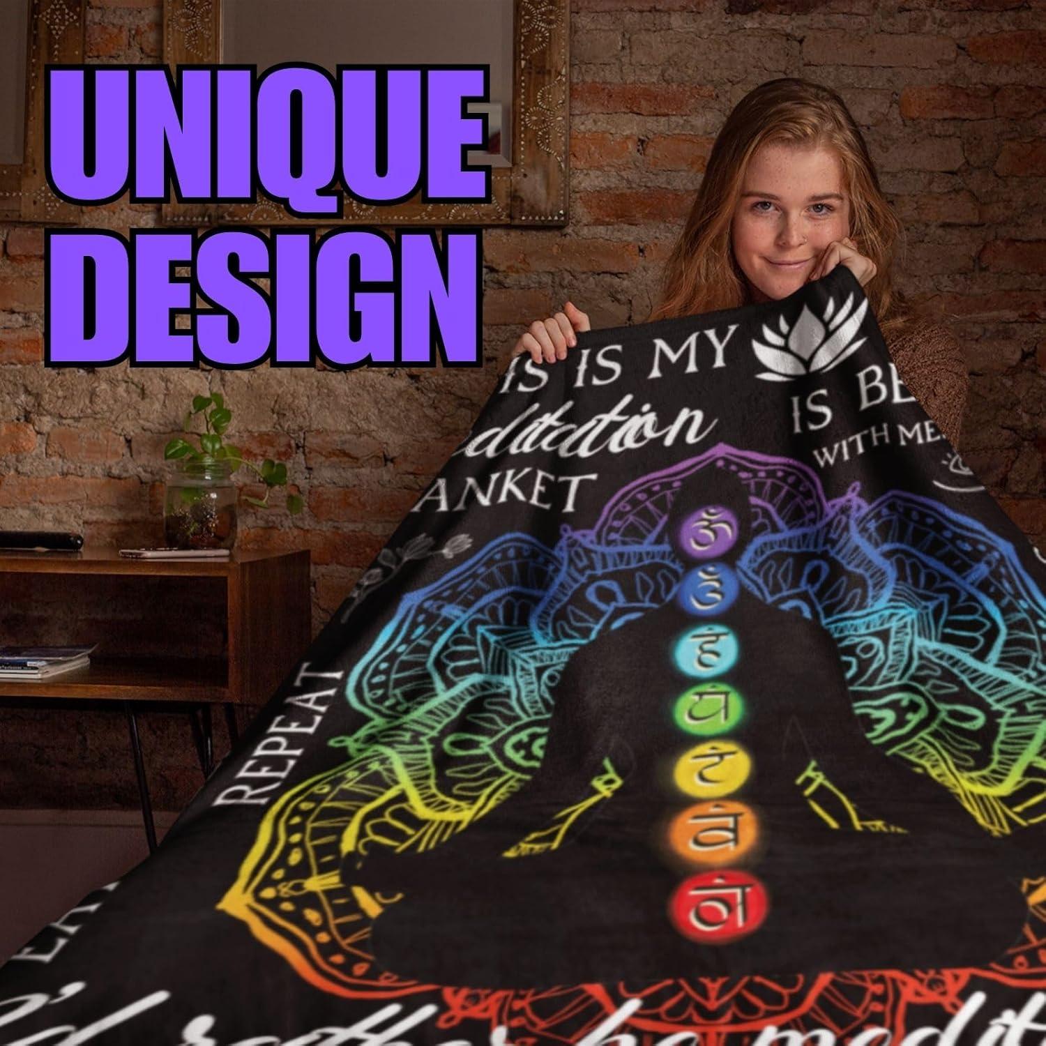 Manta de Meditación Huglanket Negra 165x127cm para Todas las Edades