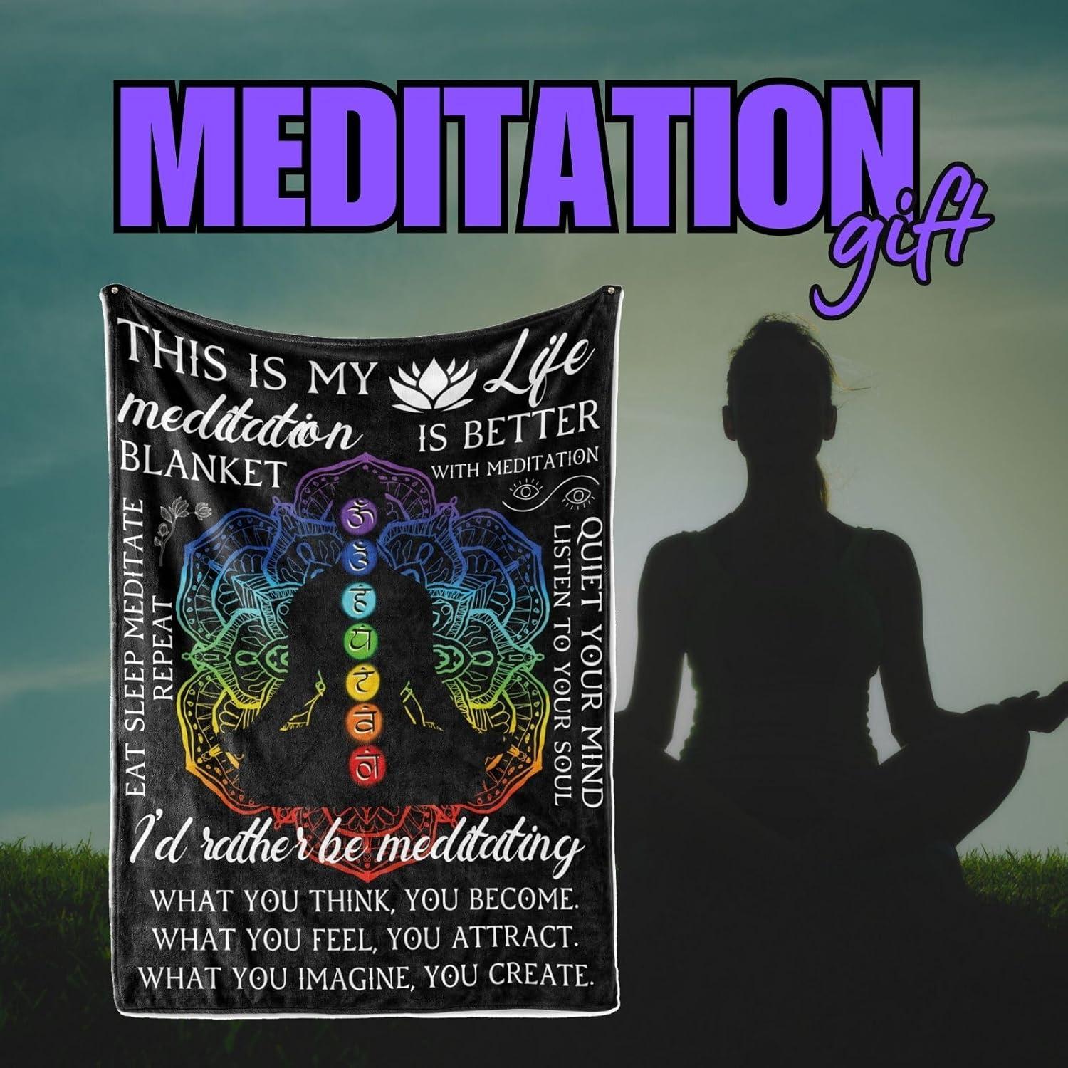 Manta de Meditación Huglanket Negra 165x127cm para Todas las Edades