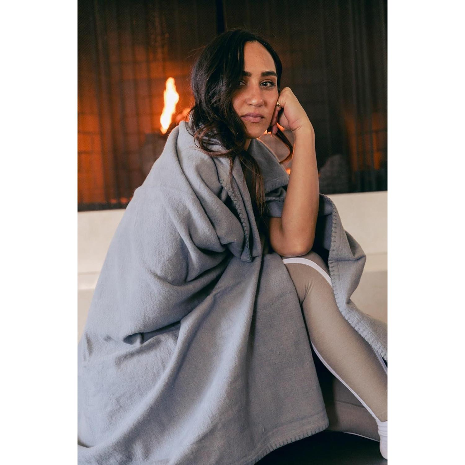 Manta de Yoga Wellrox 100% Algodón Indio Verde 200x150 cm