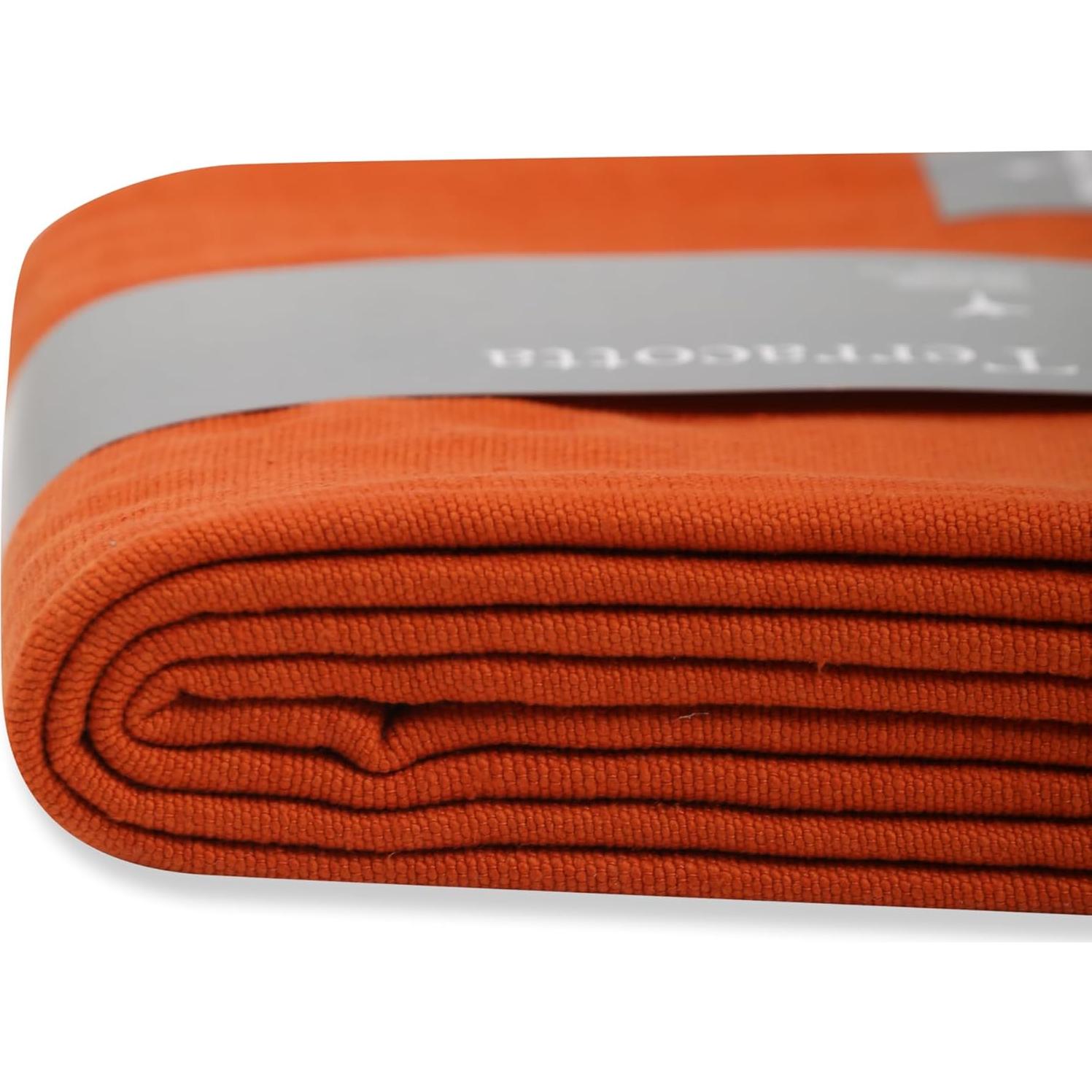 Manta de Yoga de Algodón Raziiaa Terracota 150x200 cm