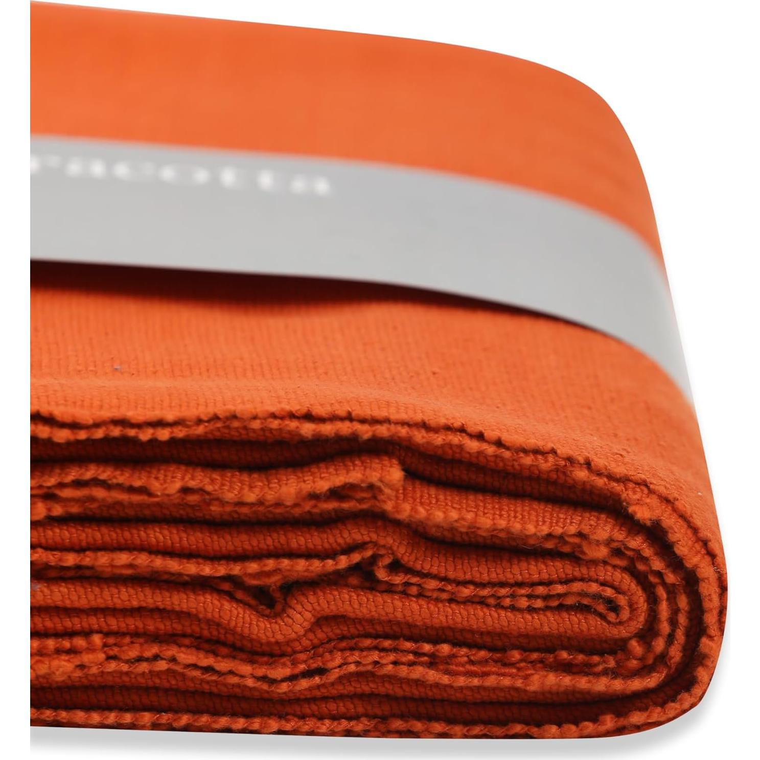 Manta de Yoga de Algodón Raziiaa Terracota 150x200 cm