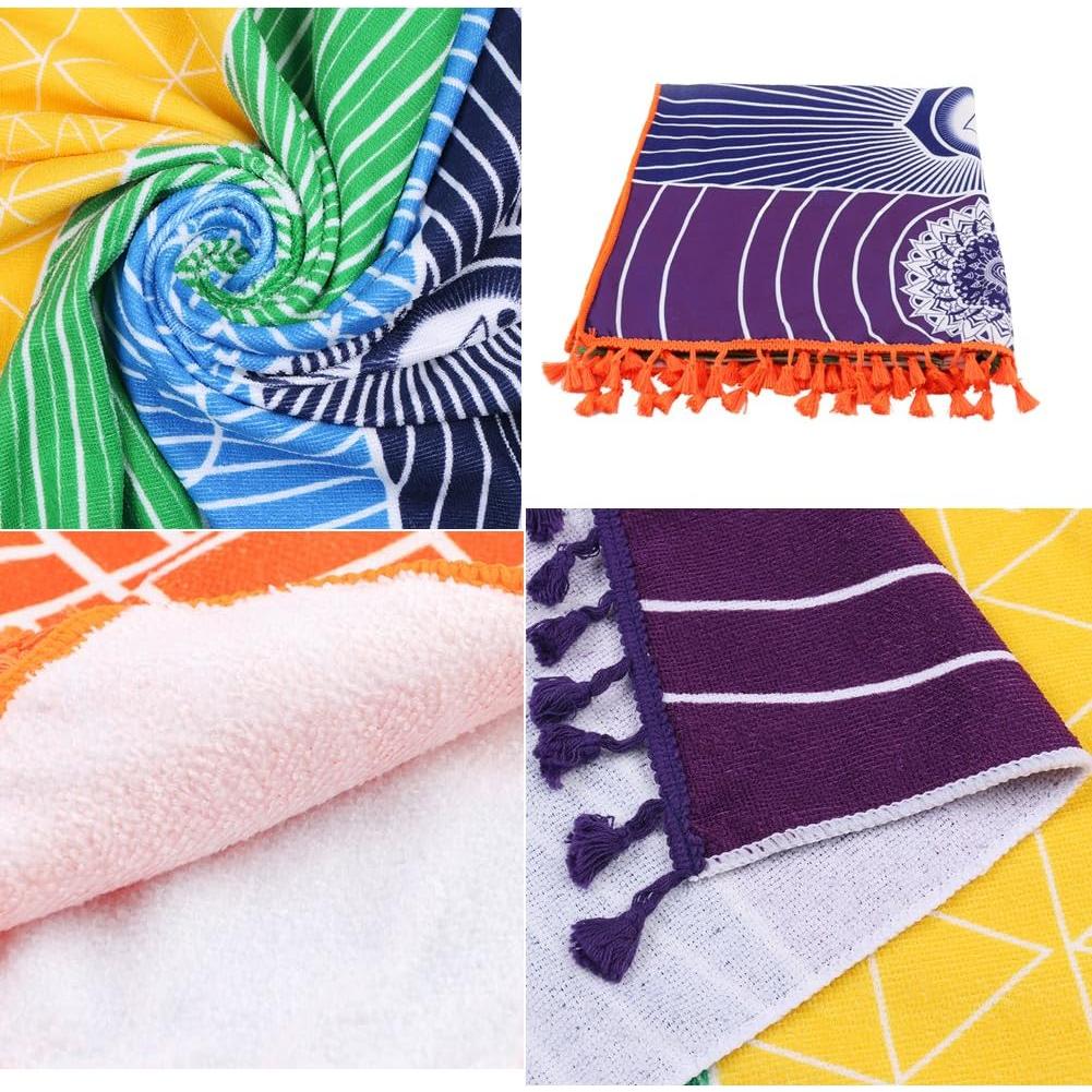 Manta de Yoga OUTOS 150x75 cm Algodón Mandala 7 Chakras