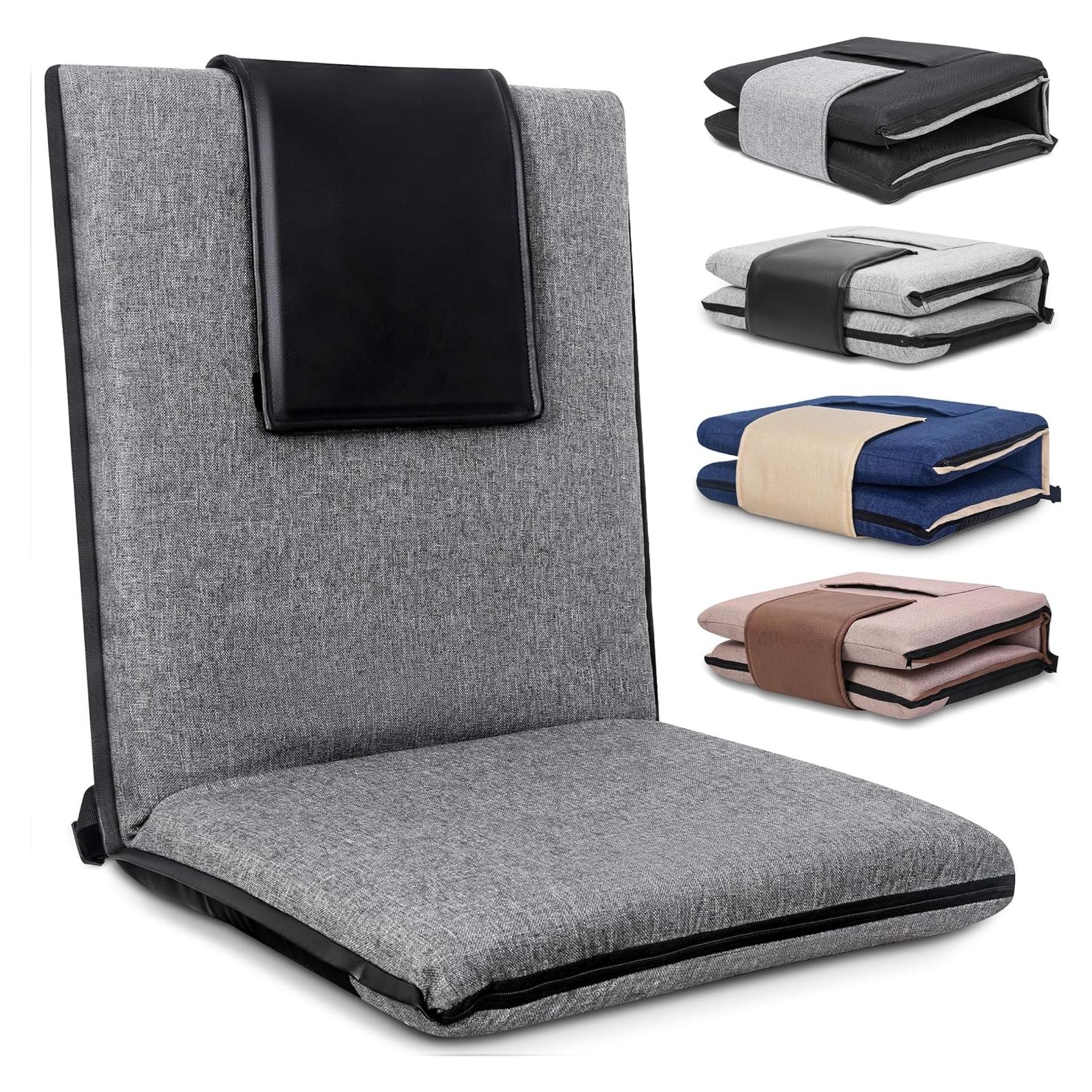 Silla de Suelo Plegable FASTMOMENT con Soporte Espalda 14 Posiciones