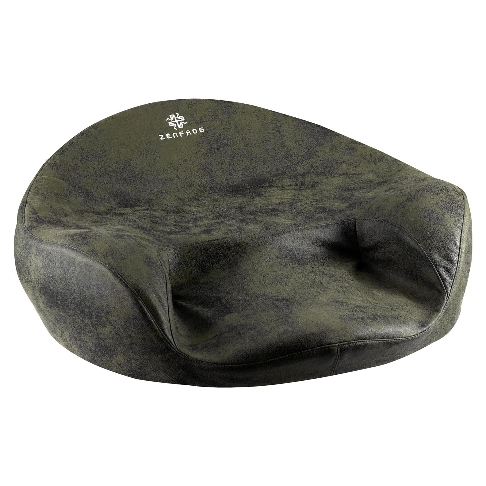 Cojín de Meditación Ergonómico ZENFROG - Espuma de Memoria, Verde