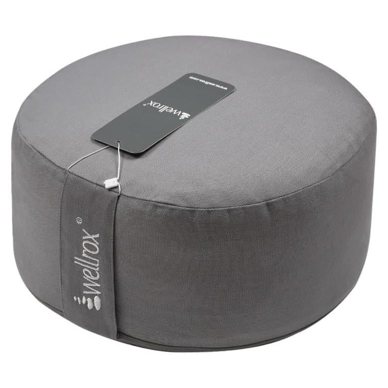 Cojín de Meditación Wellrox MOD ZAFU Algodón Gris 30cm