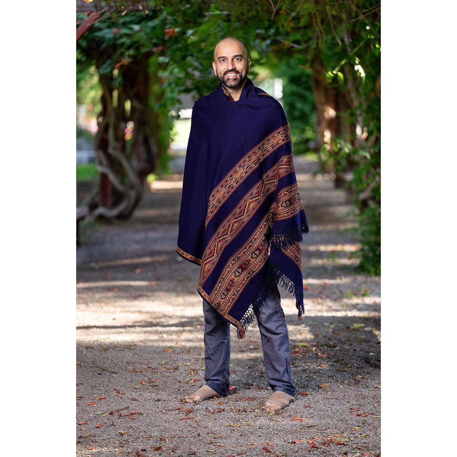 Chal de Meditación Unisex Om Shanti Crafts 213x102 cm