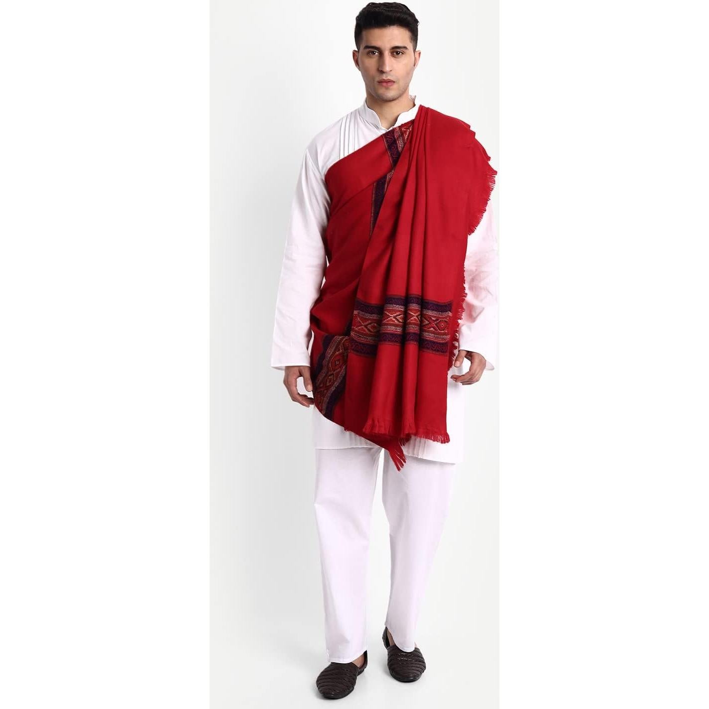 Chal de Oración Zamour para Hombres - Lana Himalaya 102x203 cm