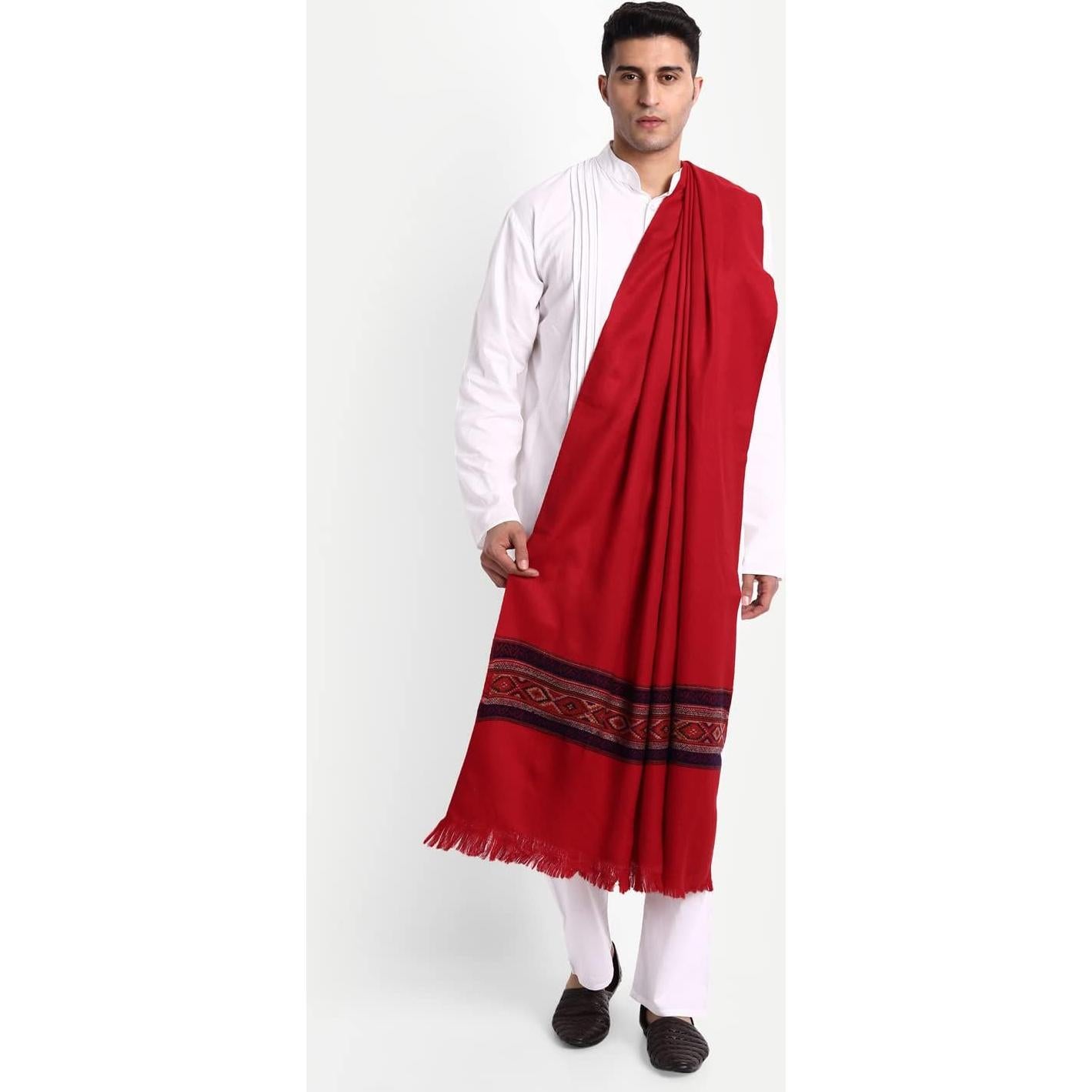 Chal de Oración Zamour para Hombres - Lana Himalaya 102x203 cm