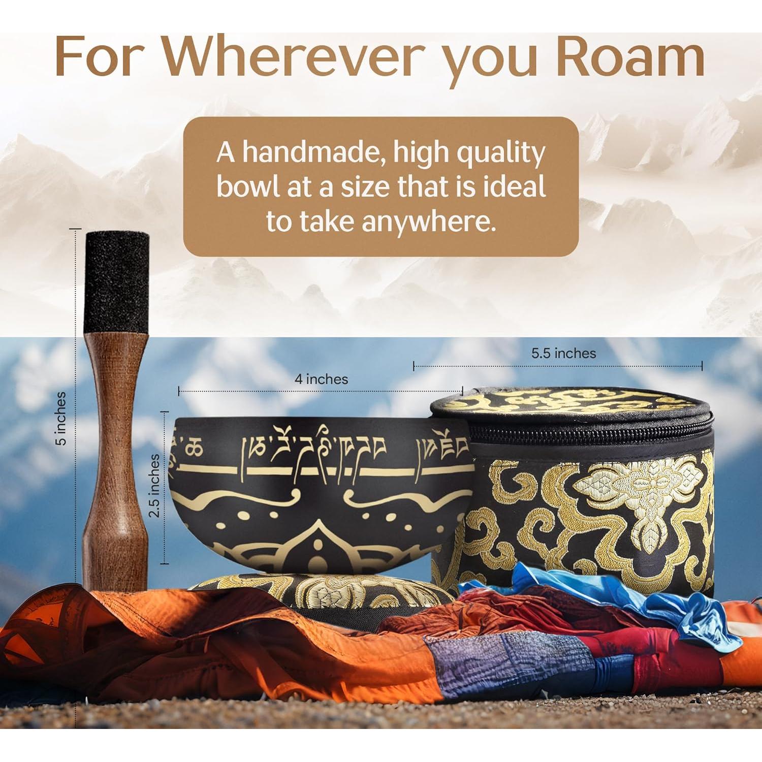 Juego de Cuencos Tibetanos Silent Mind - Meditación y Sonido