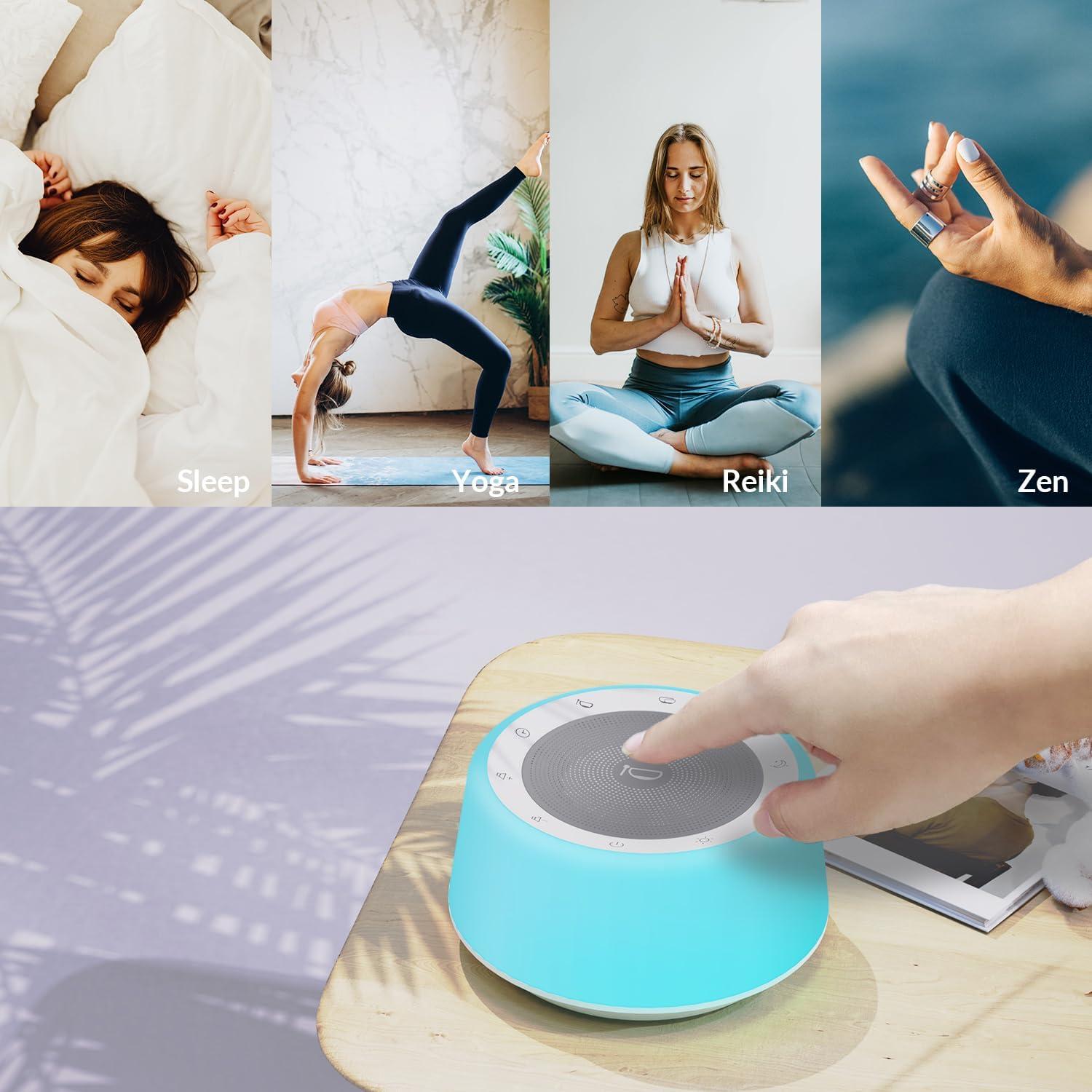 Máquina de Sonido Cuencos Cantores Tibetanos Kipcush K5-S - 11 Sonidos, Luz Nocturna, Temporizador