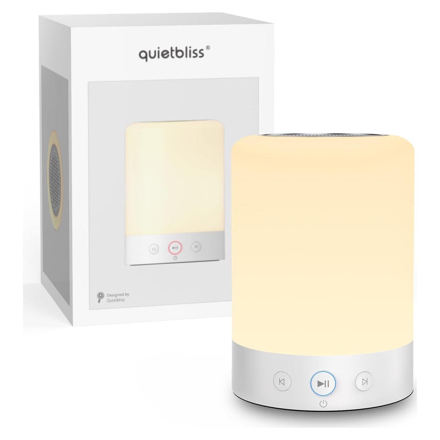 Máquina de Cuencos Cantores Tibetanos Quietbliss - 9 Sonidos, Luz Nocturna