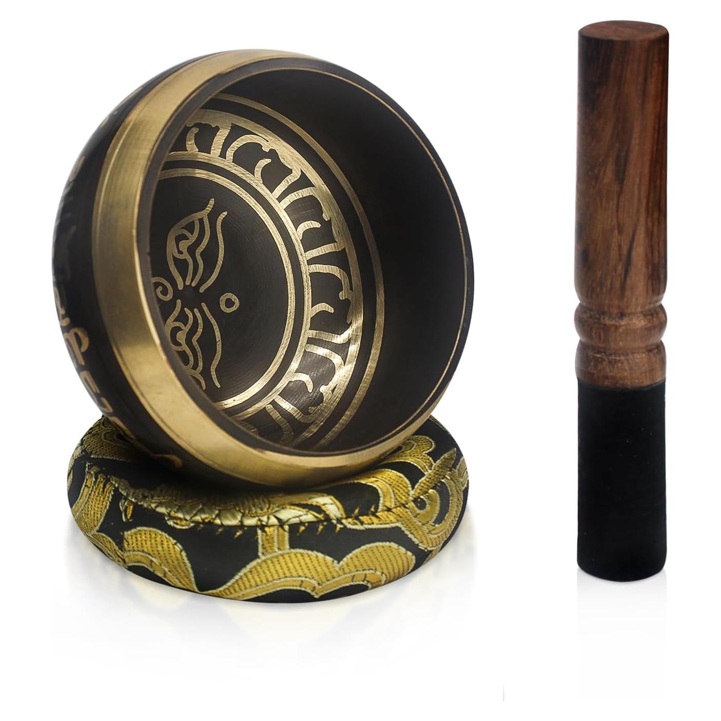 Cuenco Tibetano de Sonido Hecho a Mano 8 cm para Meditación