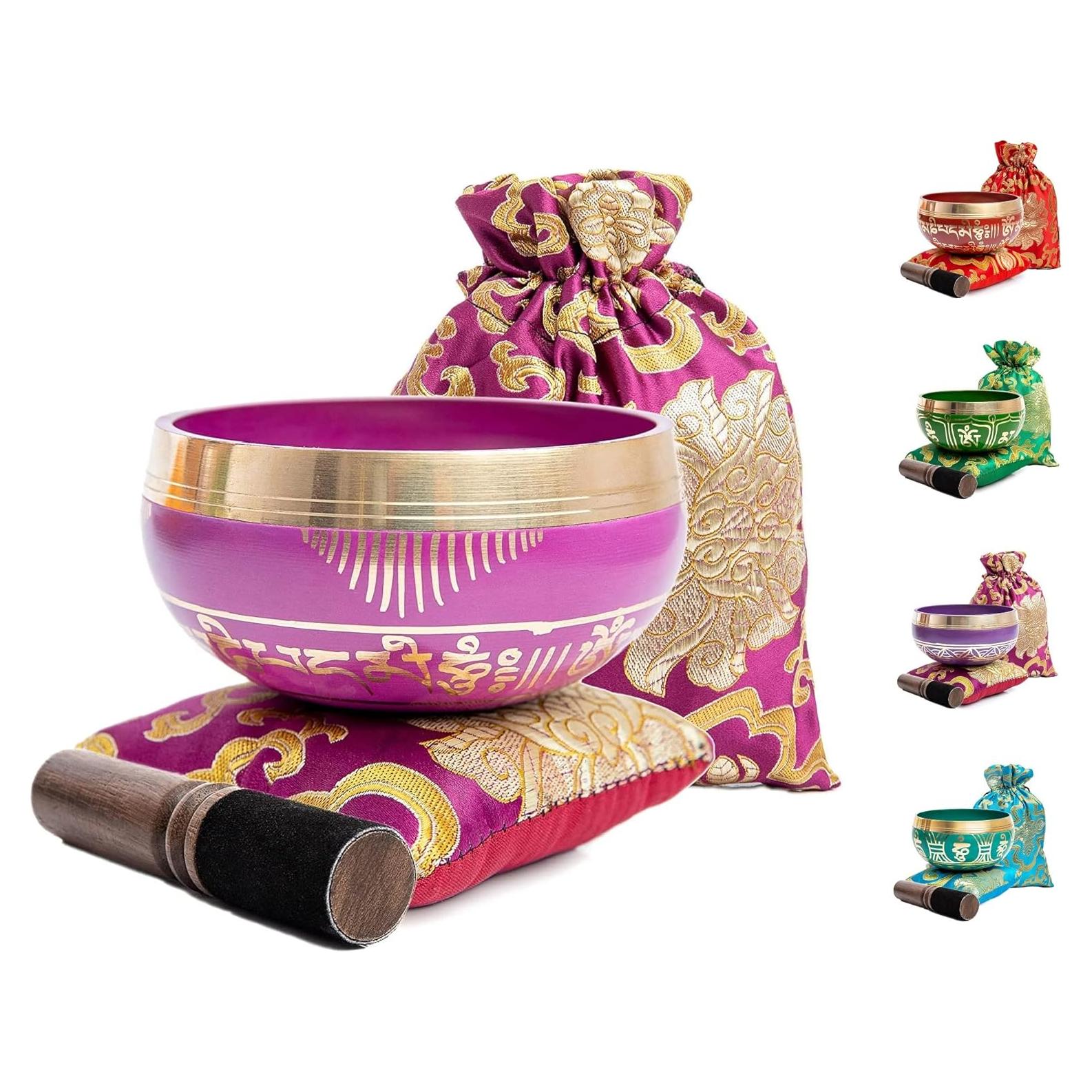 Juego de Cuencos Tibetanos Himalayan Bazaar - Orquídea Rosa - 300g