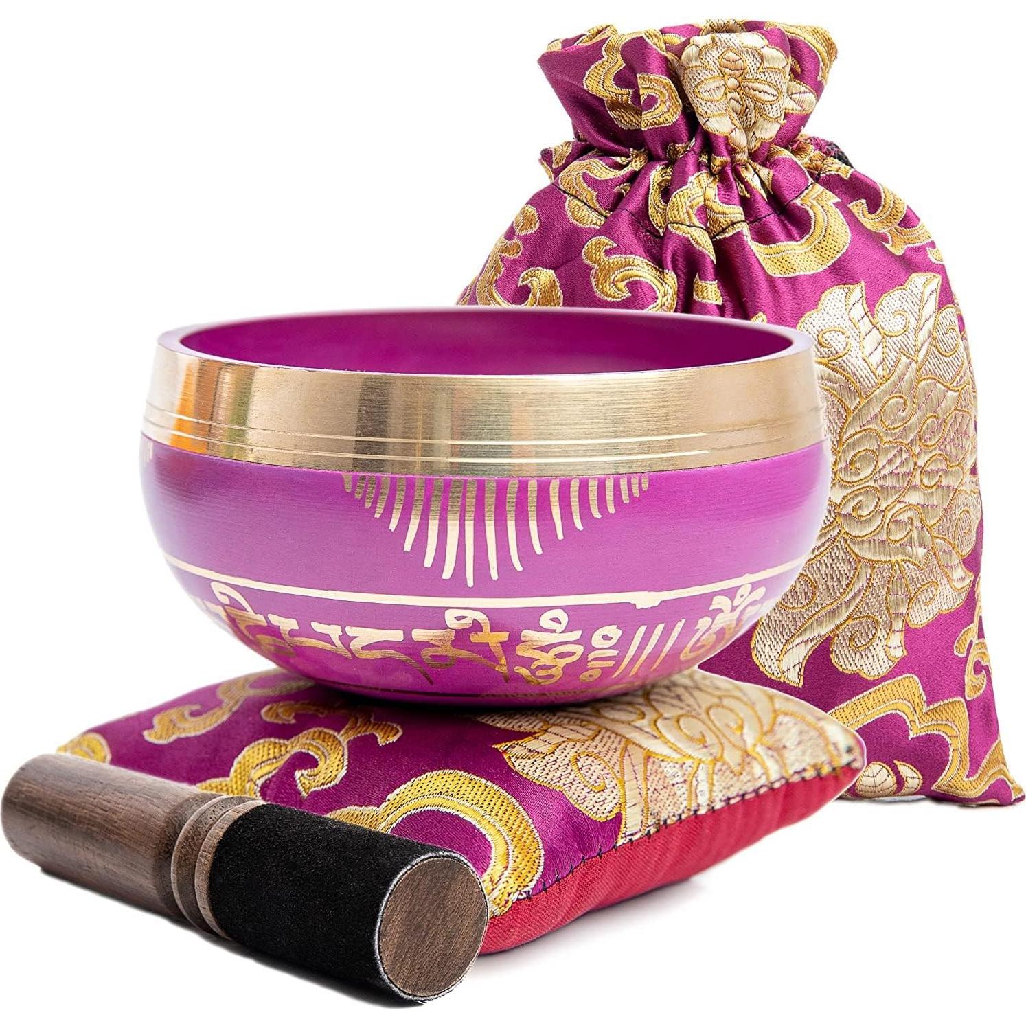 Juego de Cuencos Tibetanos Himalayan Bazaar - Orquídea Rosa - 300g