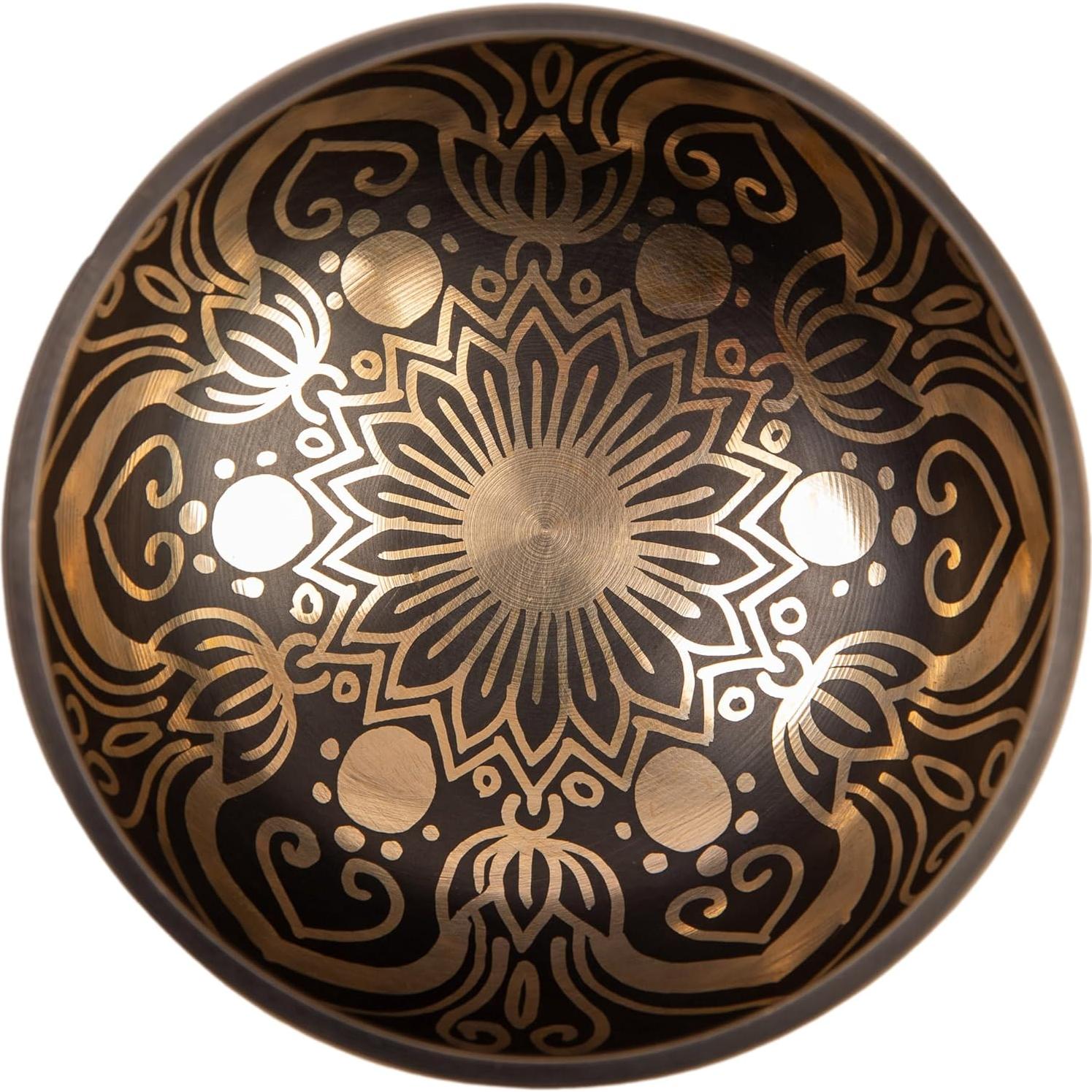 Juego de Cuencos Tibetanos 10.16 cm Himalayan Bazaar Negro