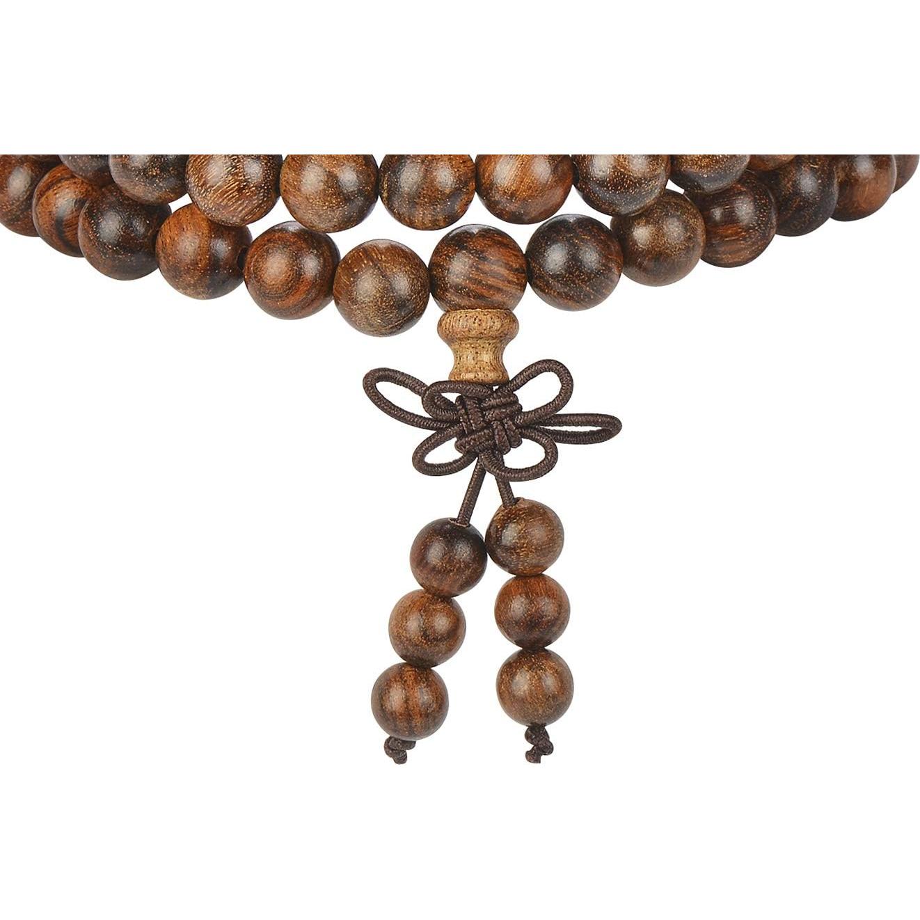 Pulsera Mala de Madera Sándalo 108 Cuentas 8mm Unisex