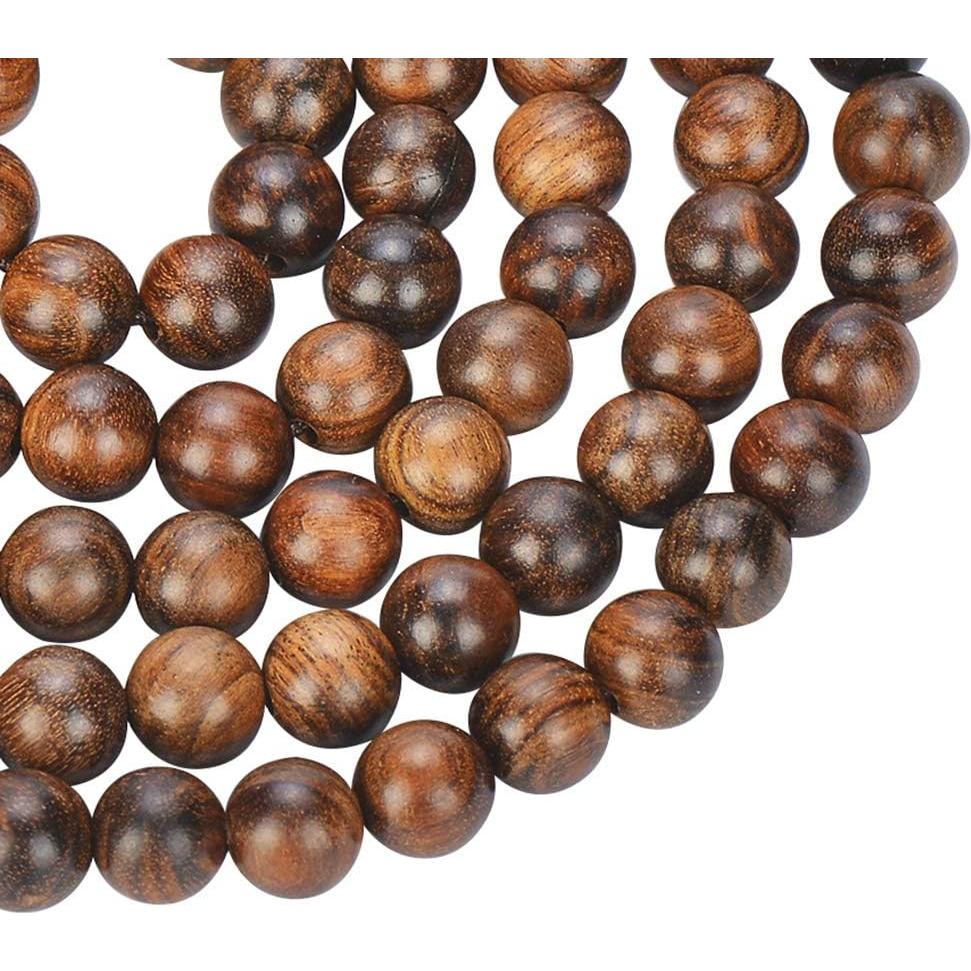 Pulsera Mala de Madera Sándalo 108 Cuentas 8mm Unisex