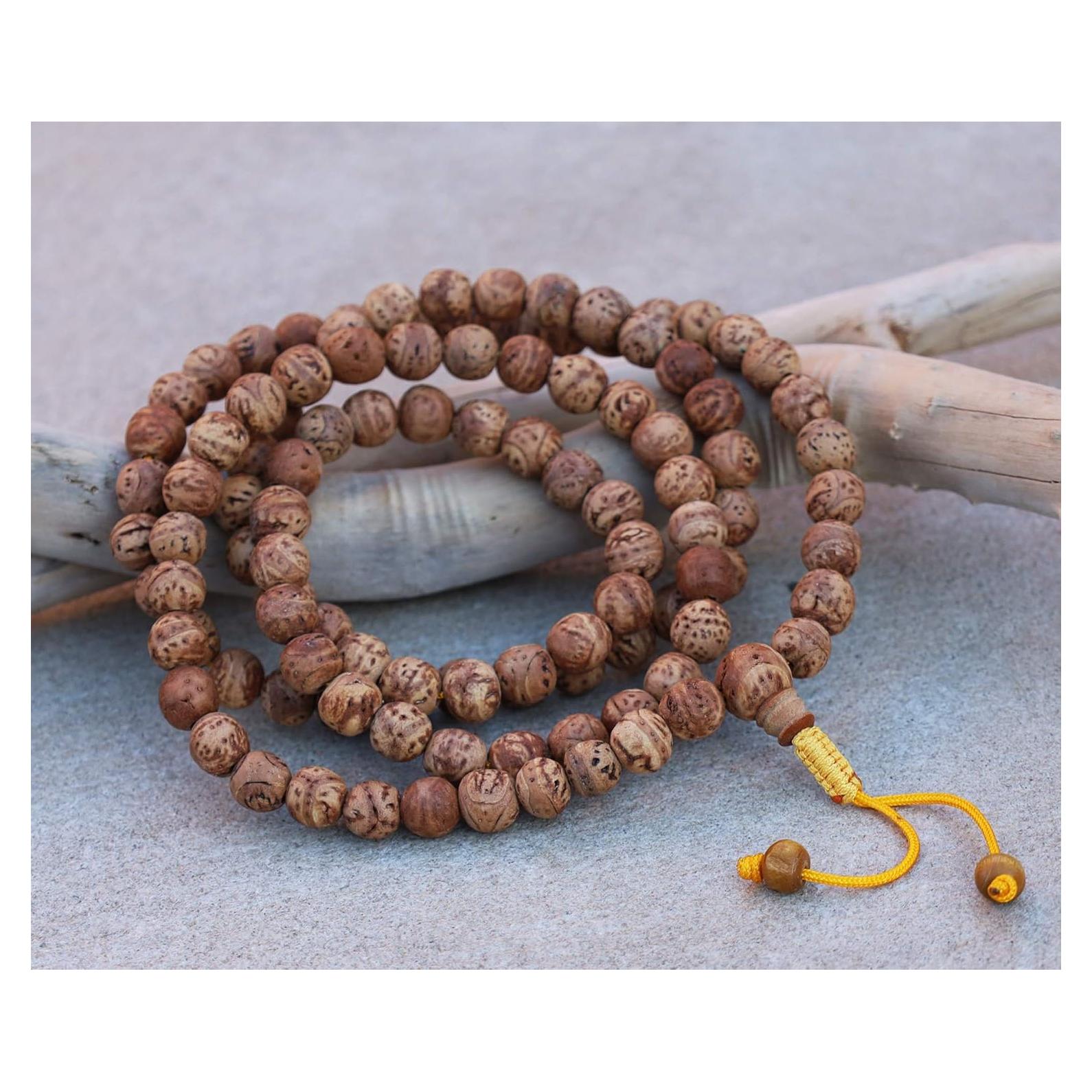 Mala de Meditación Budista de Bodhiseed 108 Cuentas Ajustable