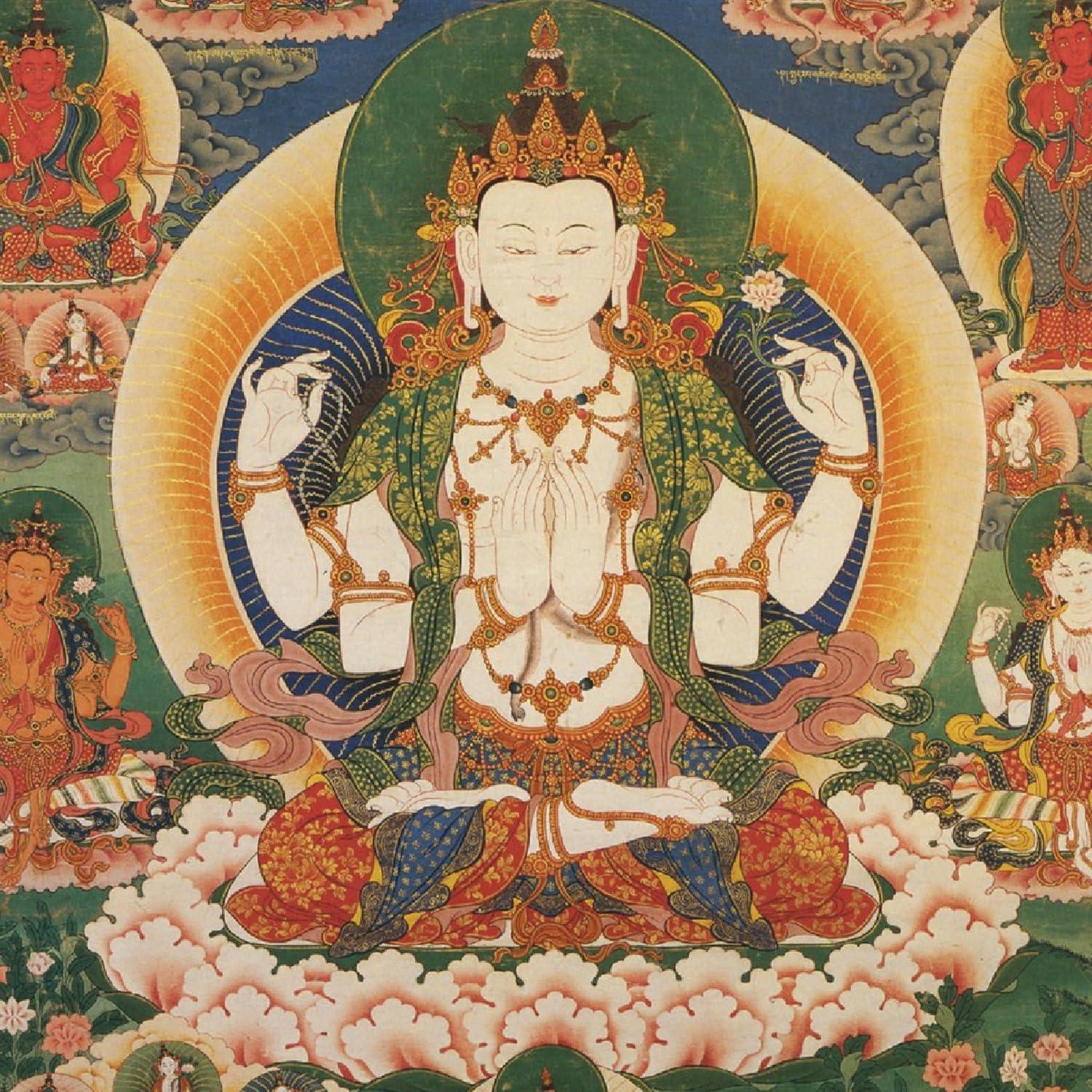 Mala de Cuentas de Cristal Natural Tibetano 108 Sphatik