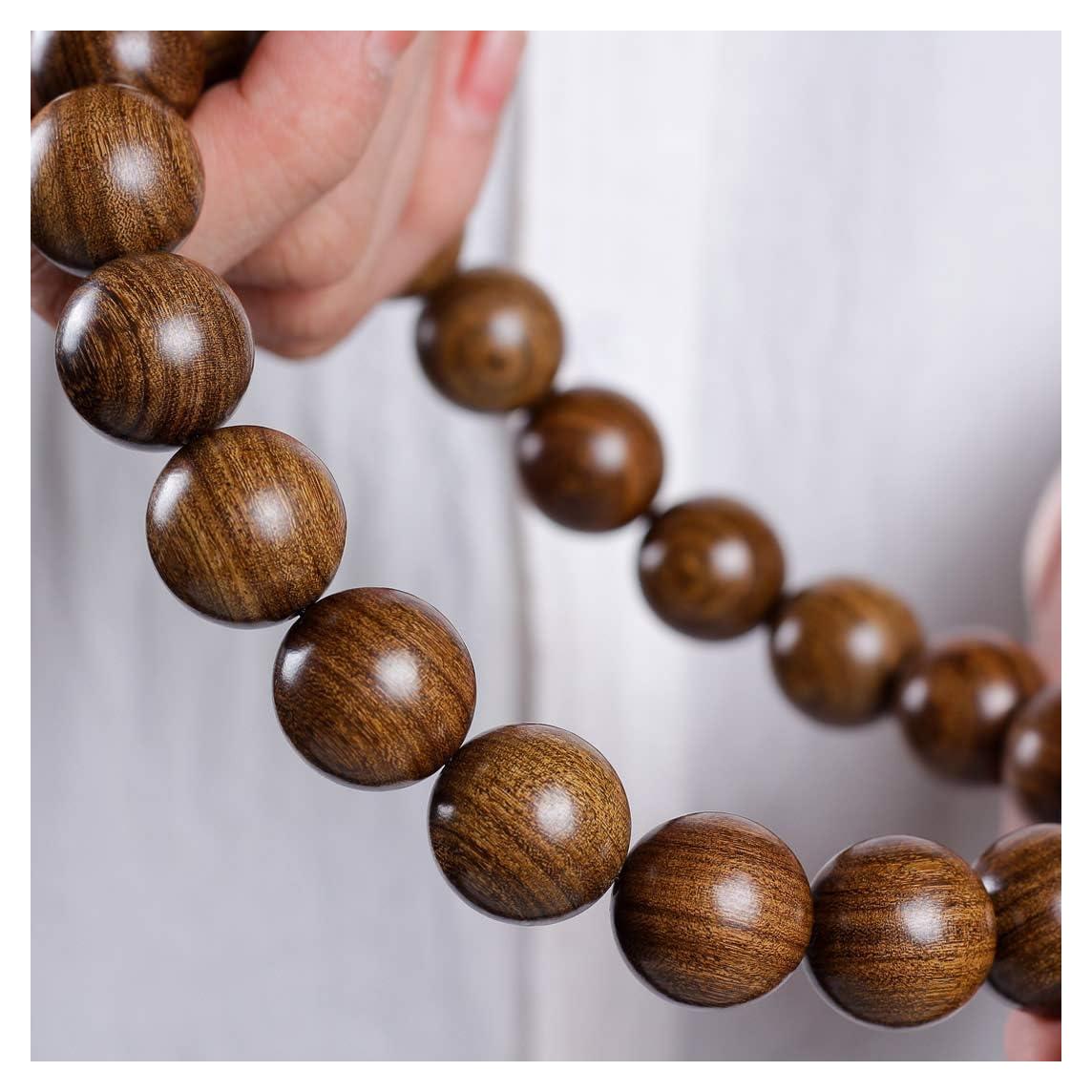 Collar y Pulsera Zen Dear de Cuentas de Madera Natural 20mm