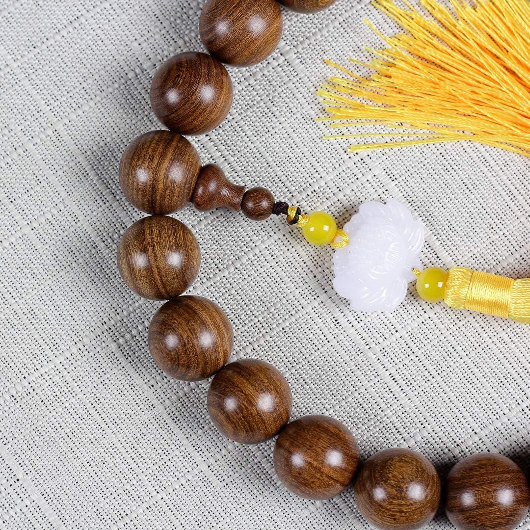 Collar y Pulsera Zen Dear de Cuentas de Madera Natural 20mm