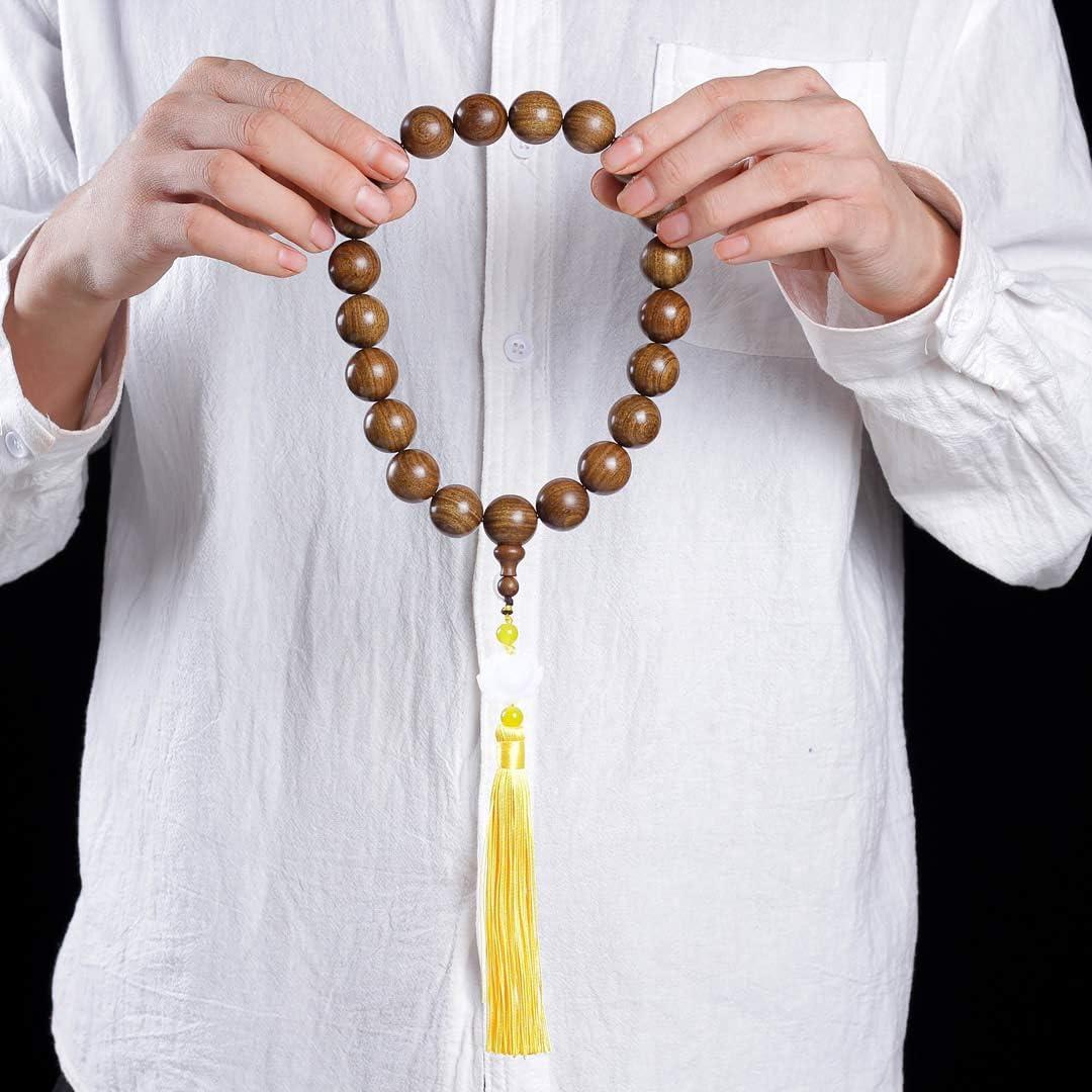 Collar y Pulsera Zen Dear de Cuentas de Madera Natural 20mm