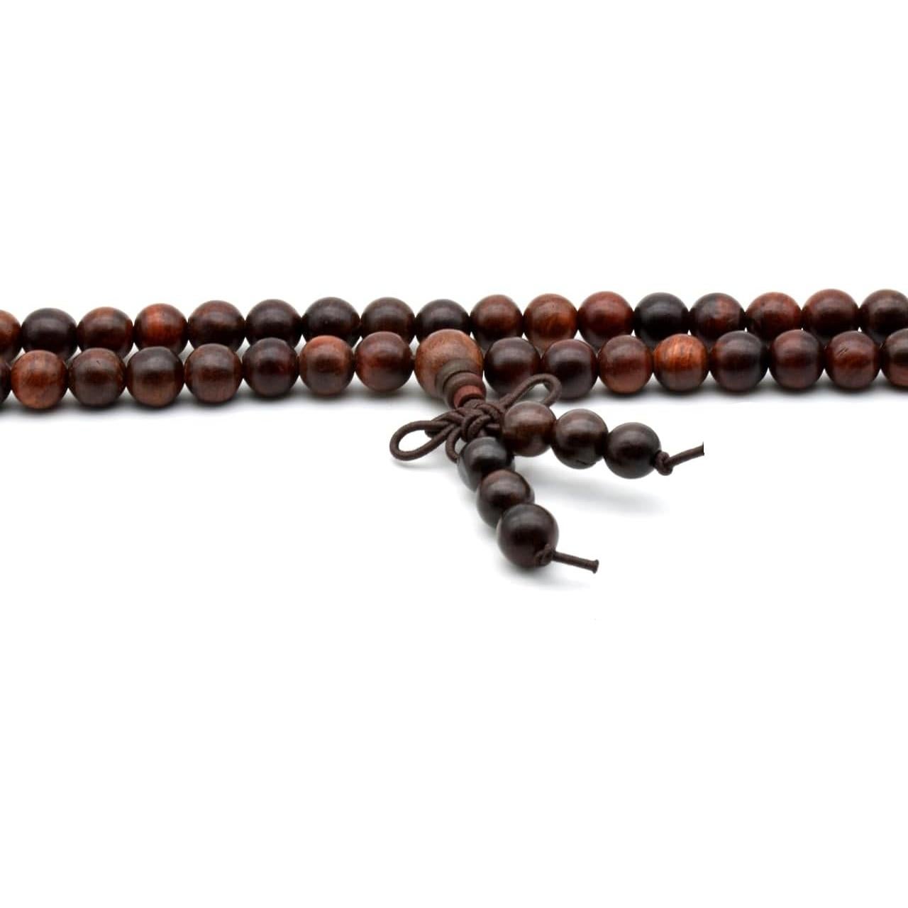 Collar de Oración Budista Zen Dear 108 Cuentas Madera 6mm