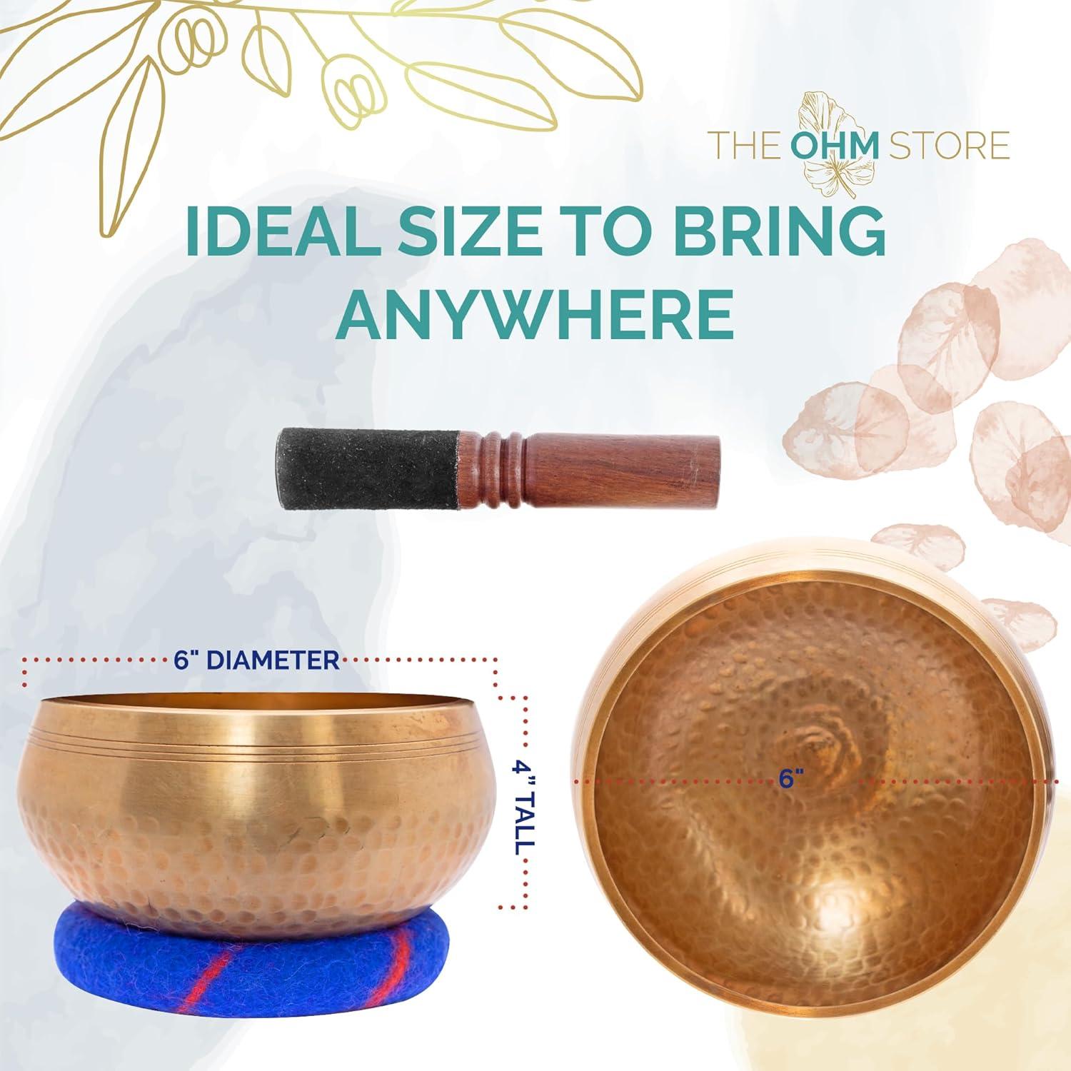 Conjunto de Cuencos Cantores Tibetanos 15.24 cm Ohm Store
