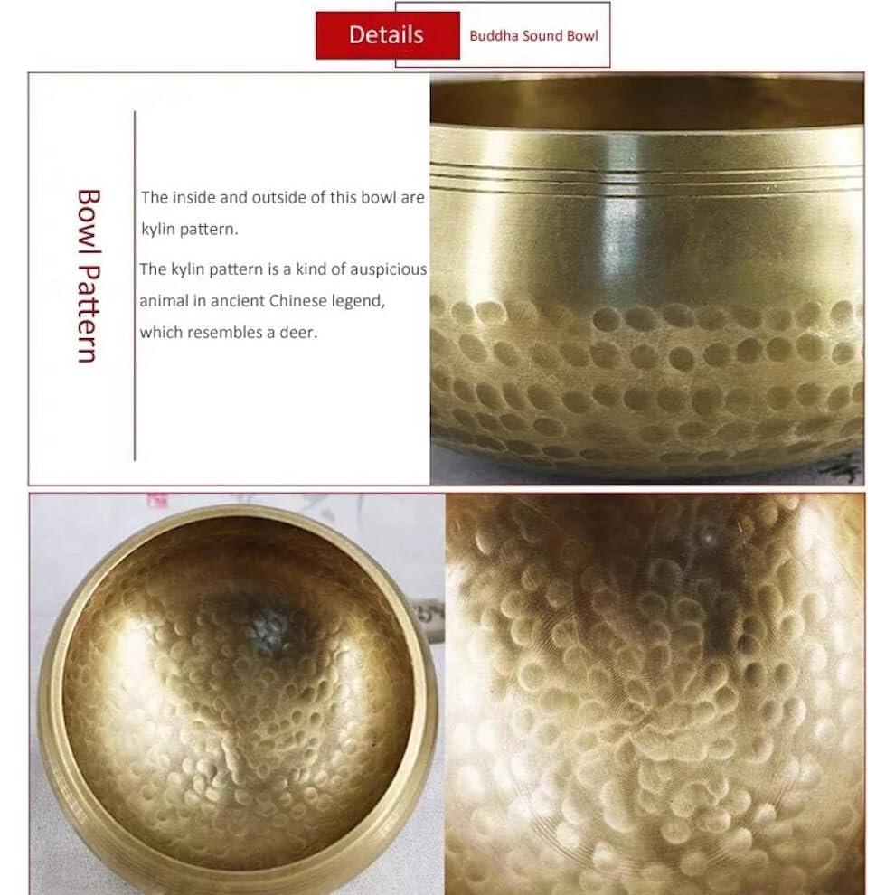 Cuenco Cantante Budista de Bronce 11 cm Hecho a Mano Feqsky