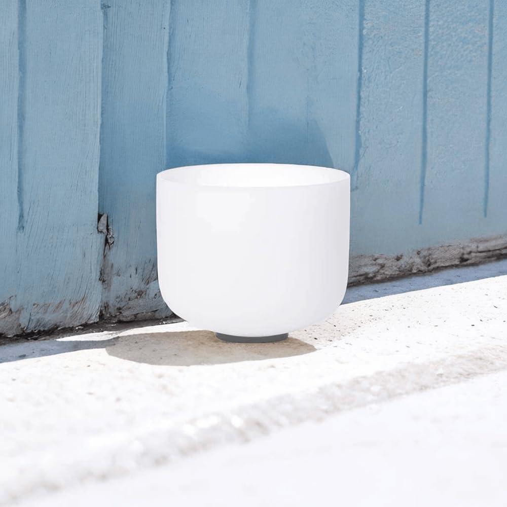 Tazón de Canto de Cuarzo 20 cm Blanco G Nota Chakra