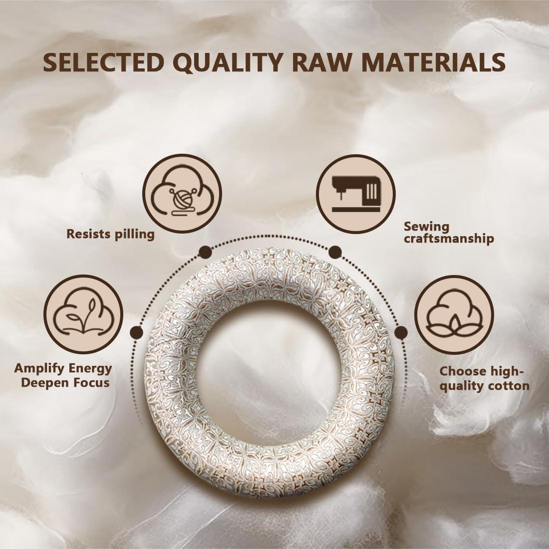 Cojín Redondo de Seda Rosa para Cuencos Cantores 17 cm UPCEED