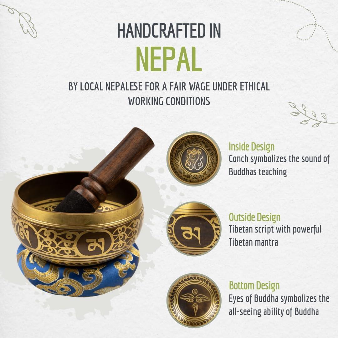 Juego de Cuencos Cantores Tibetanos Wish Well - 10.16 cm