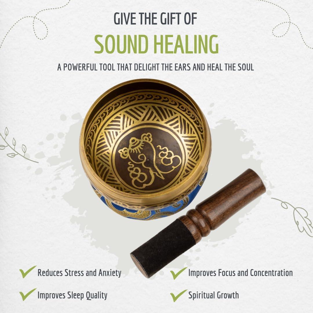 Juego de Cuencos Cantores Tibetanos Wish Well - 10.16 cm