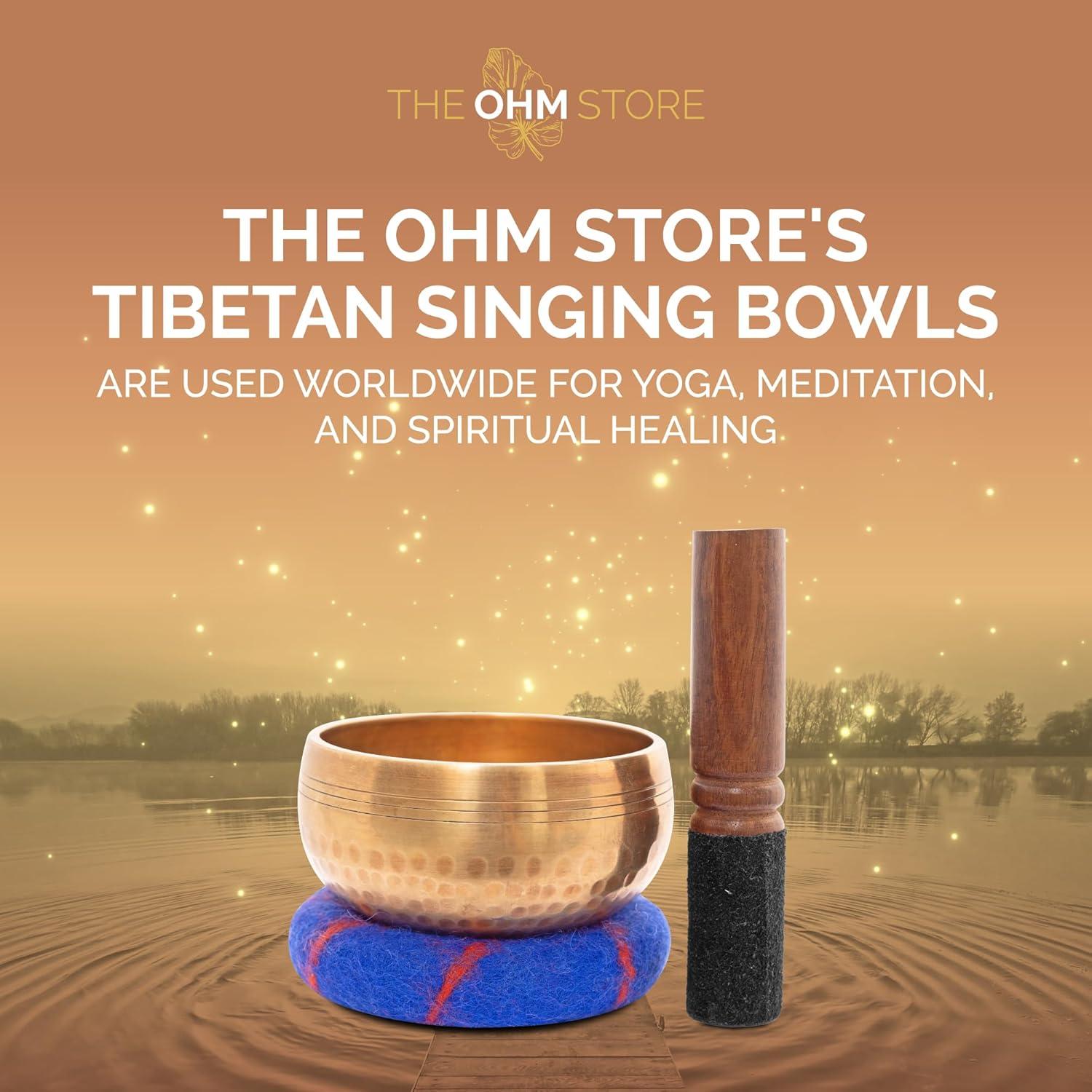 Conjunto de Cuencos Cantores Tibetanos Ohm Store - 10.16 cm