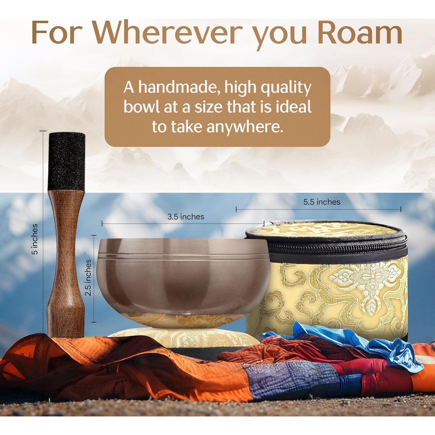 Juego de Cuencos Cantores Tibetanos Silent Mind - Hechos a Mano