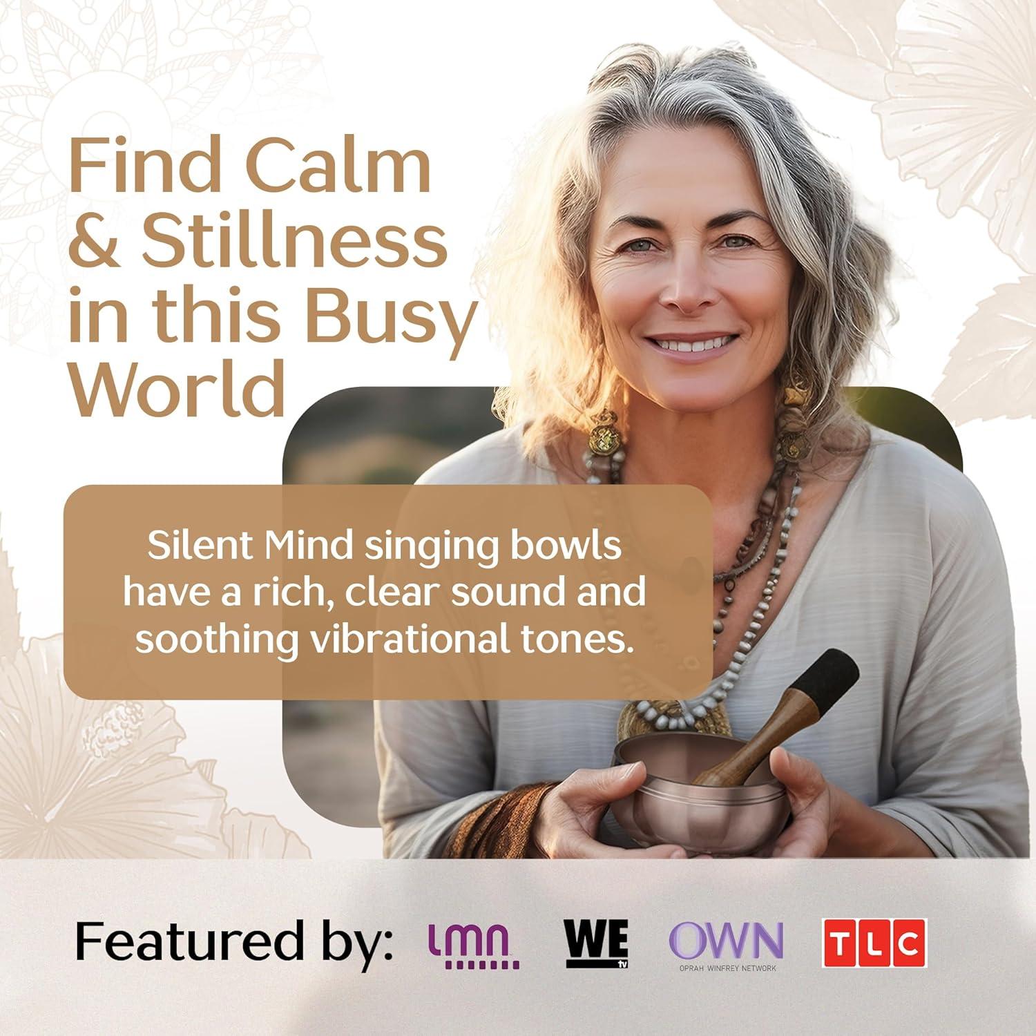 Juego de Cuencos Cantores Tibetanos Silent Mind - Hechos a Mano