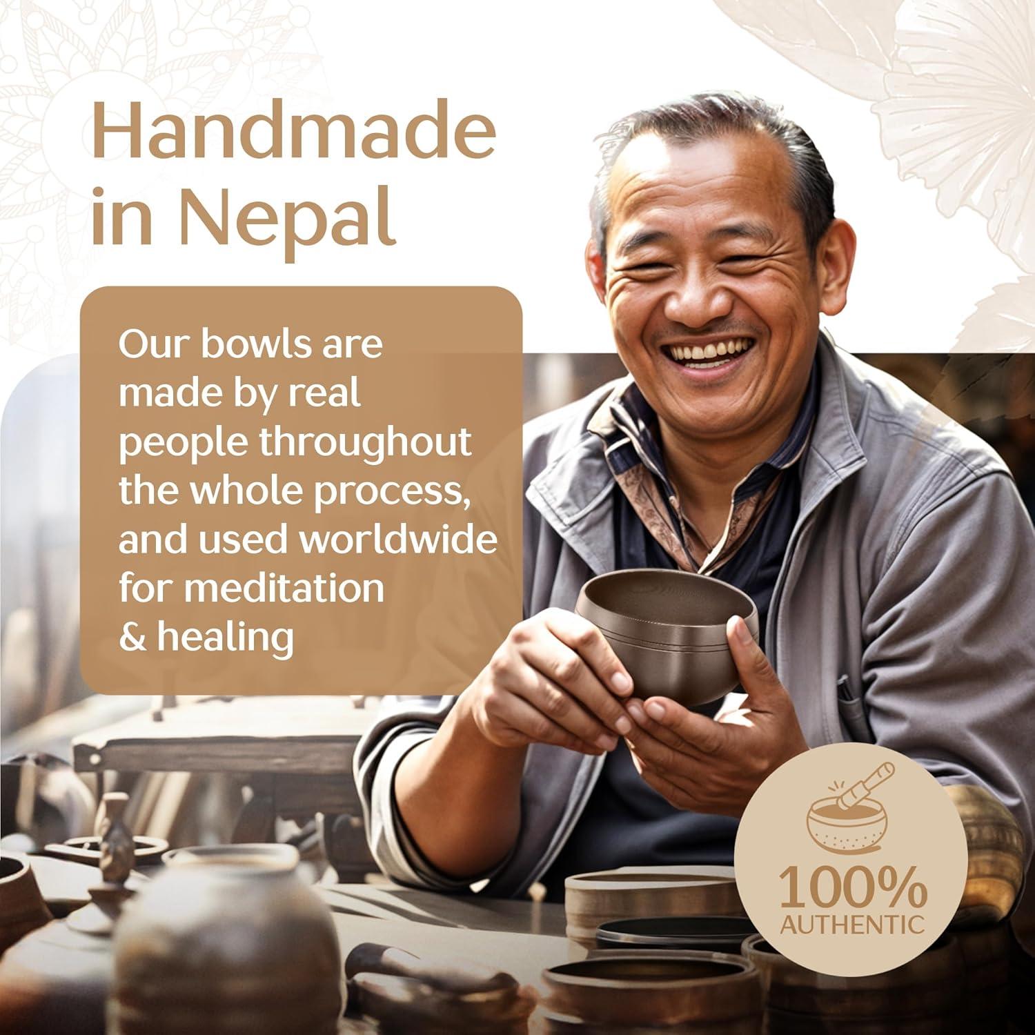 Juego de Cuencos Cantores Tibetanos Silent Mind - Hechos a Mano